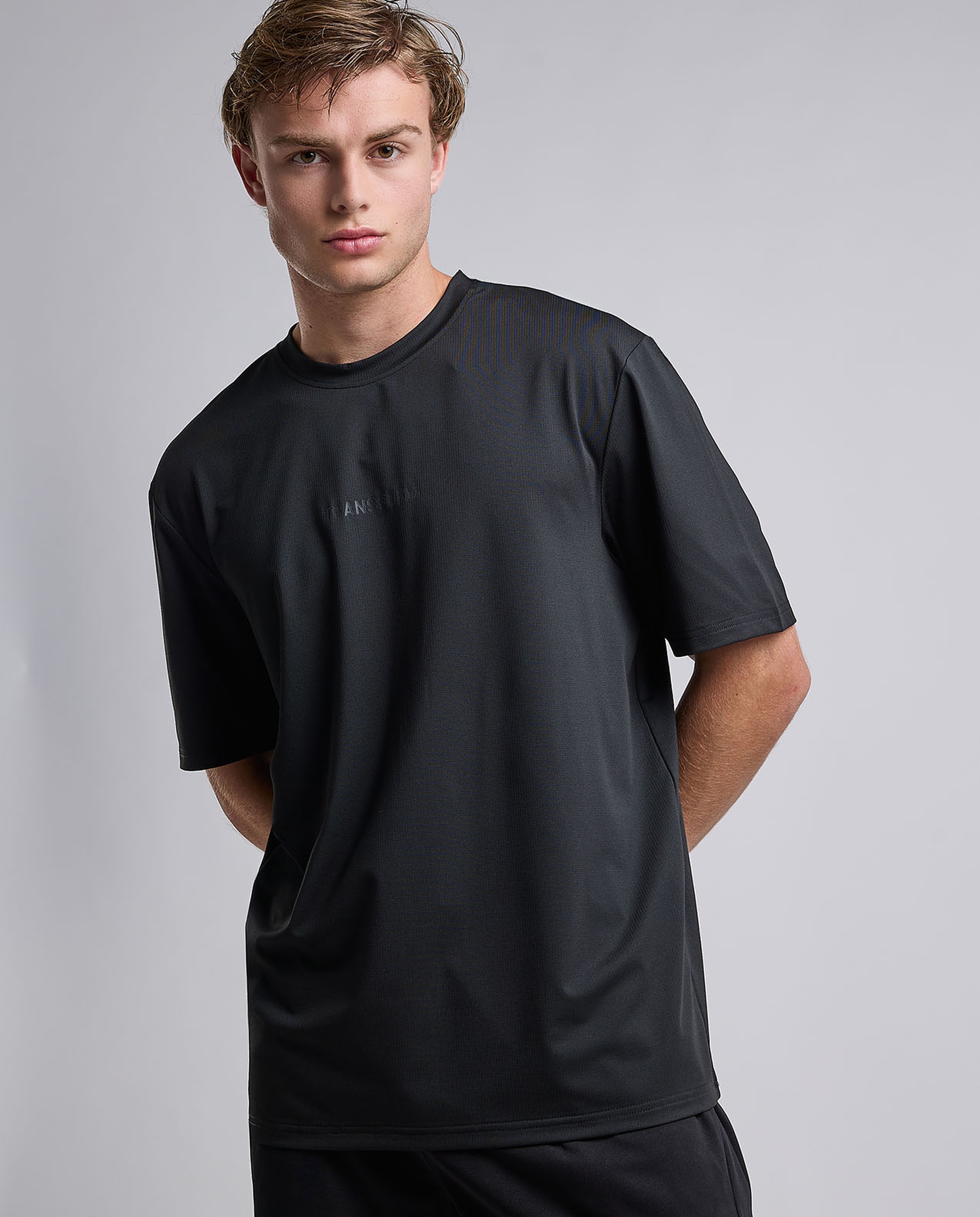 Printed Active T-Shirt with Crew Neck and Short Sleeves