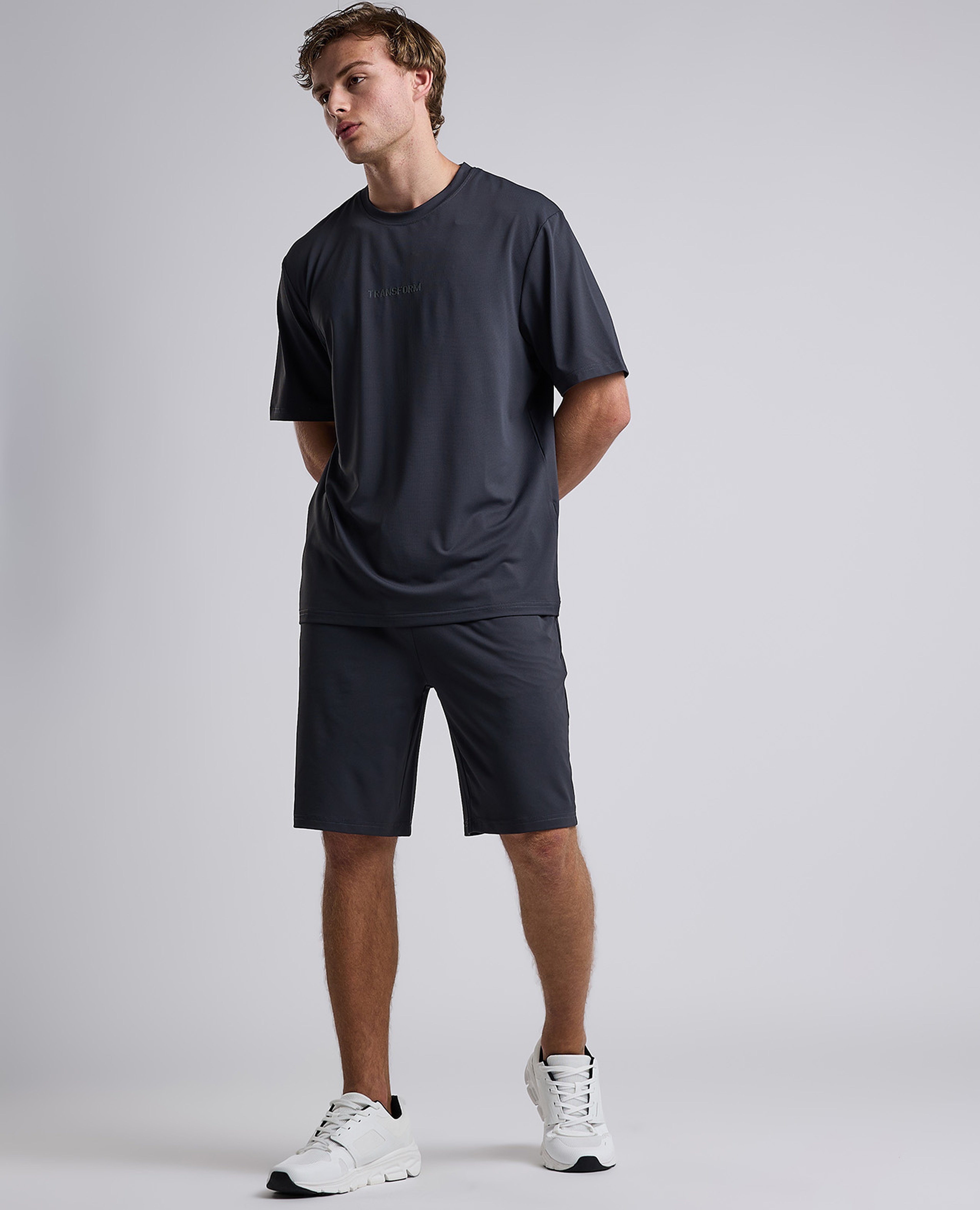 Solid Shorts with Drawstring Waist