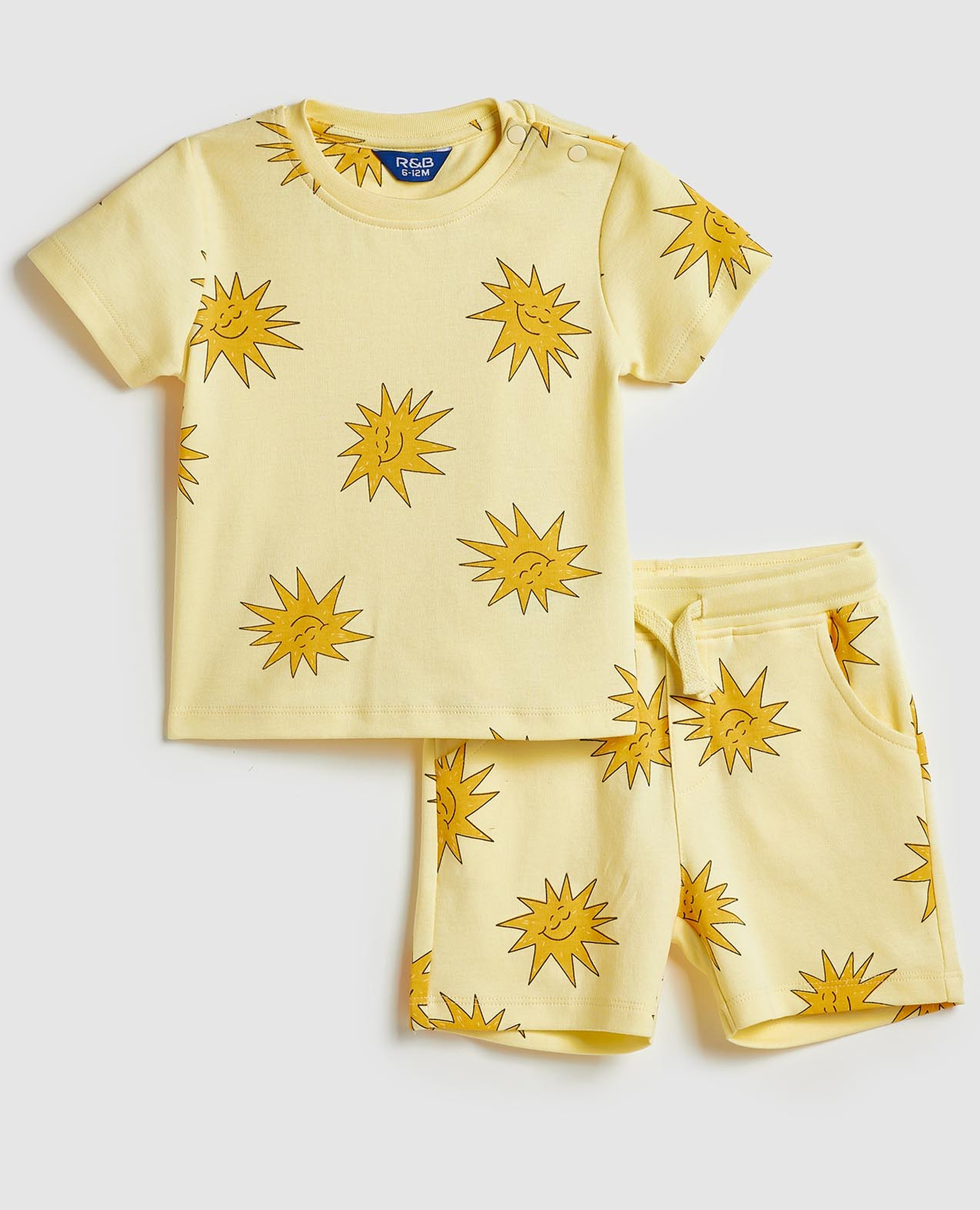Printed T-Shirt and Shorts Set