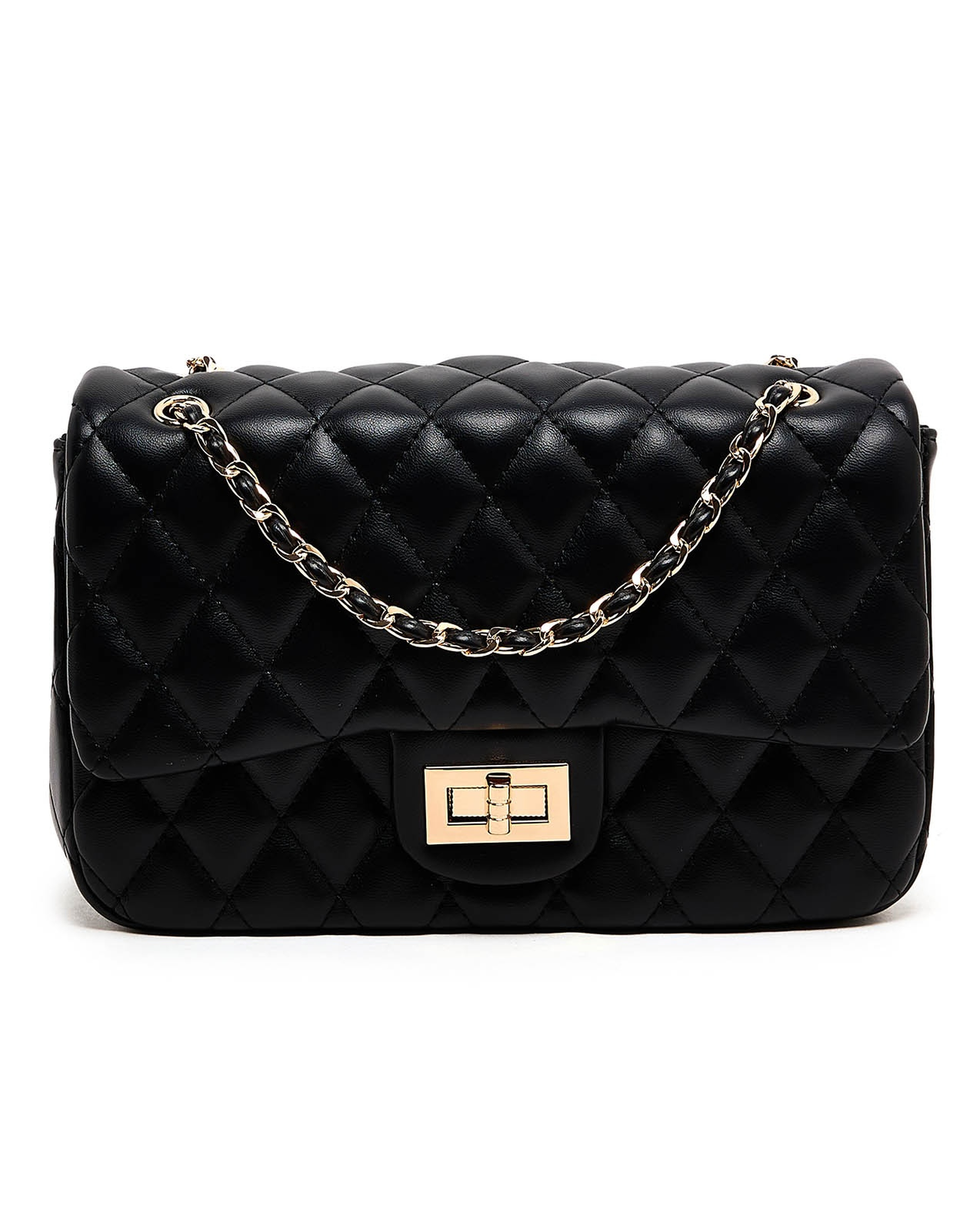 Quilted Convertible Shoulder Bag