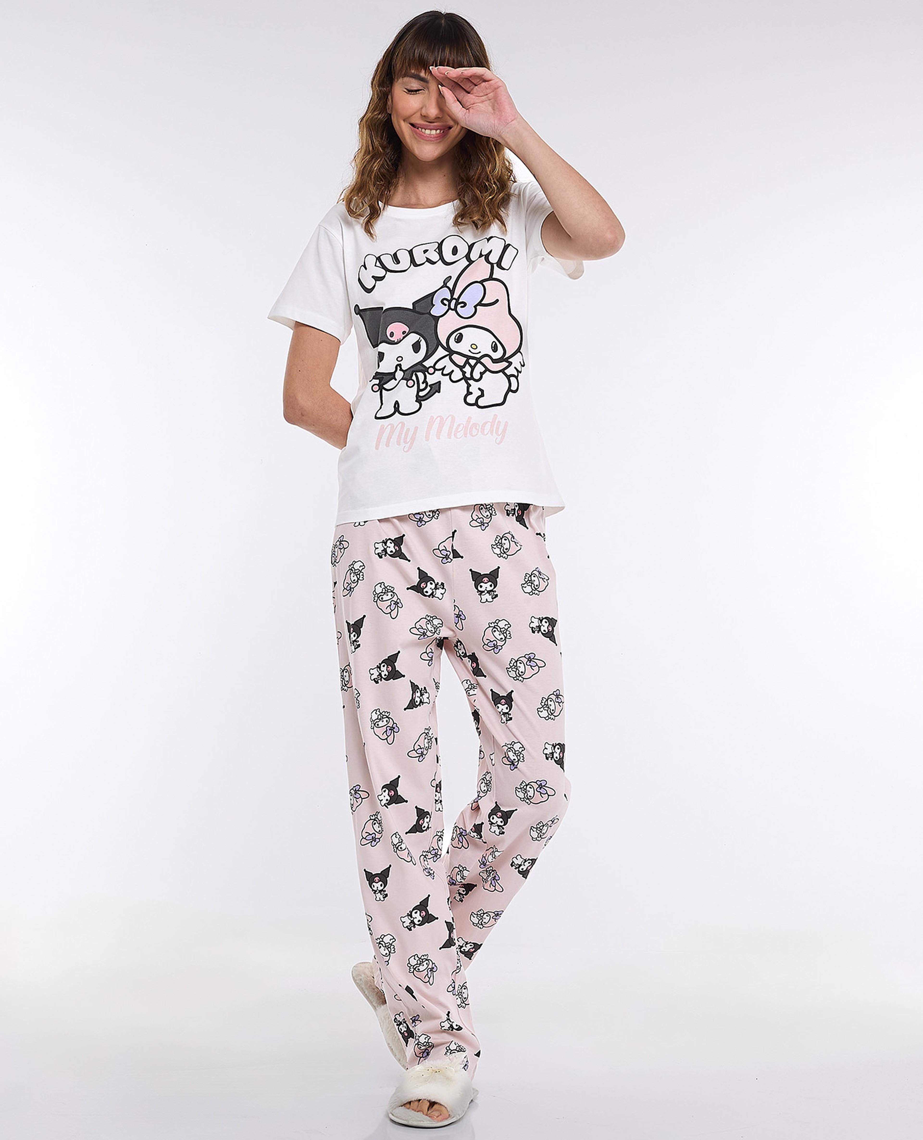 طقم بيجاما بطبعة كورومي