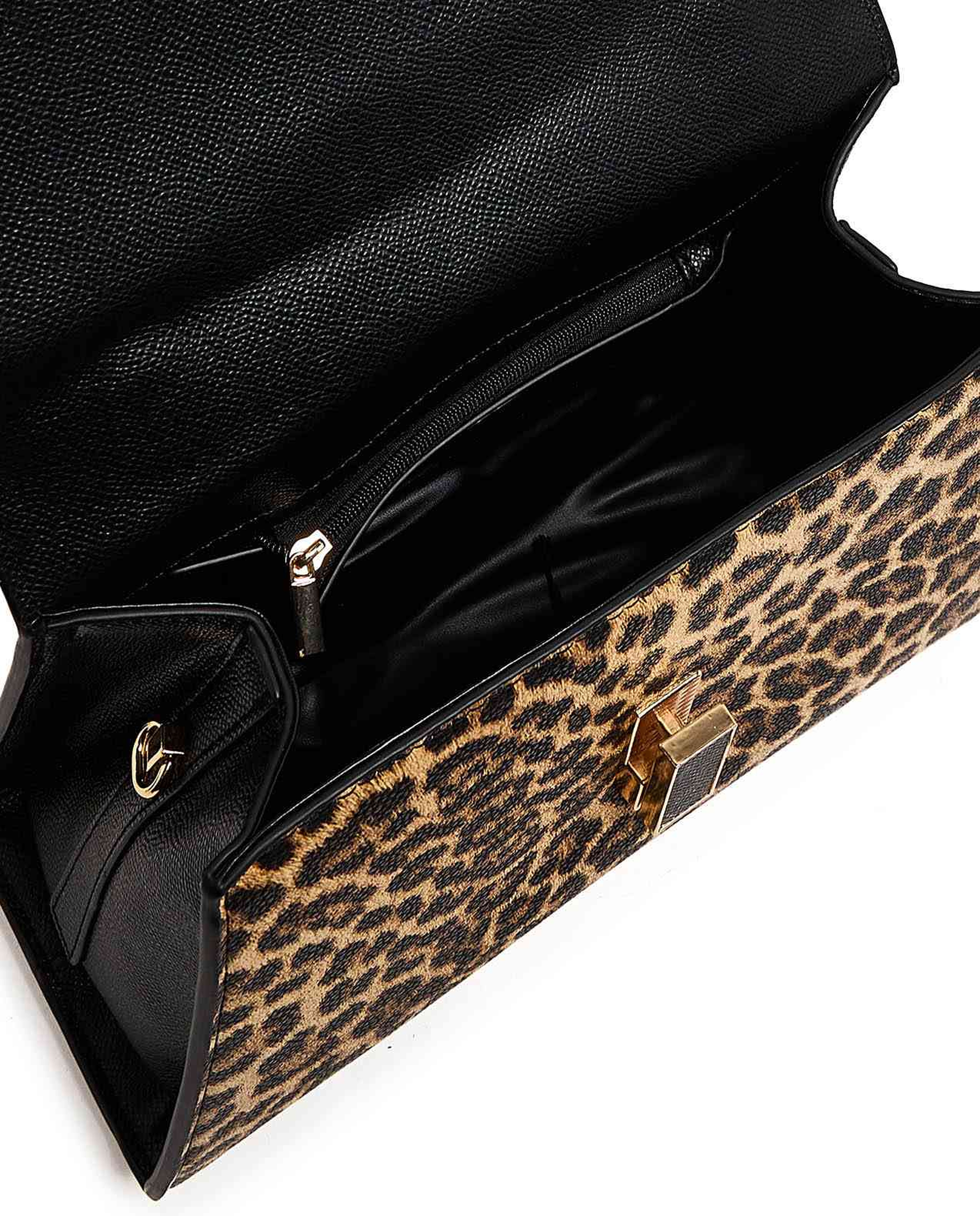 Animal Printed Top Handle Bag