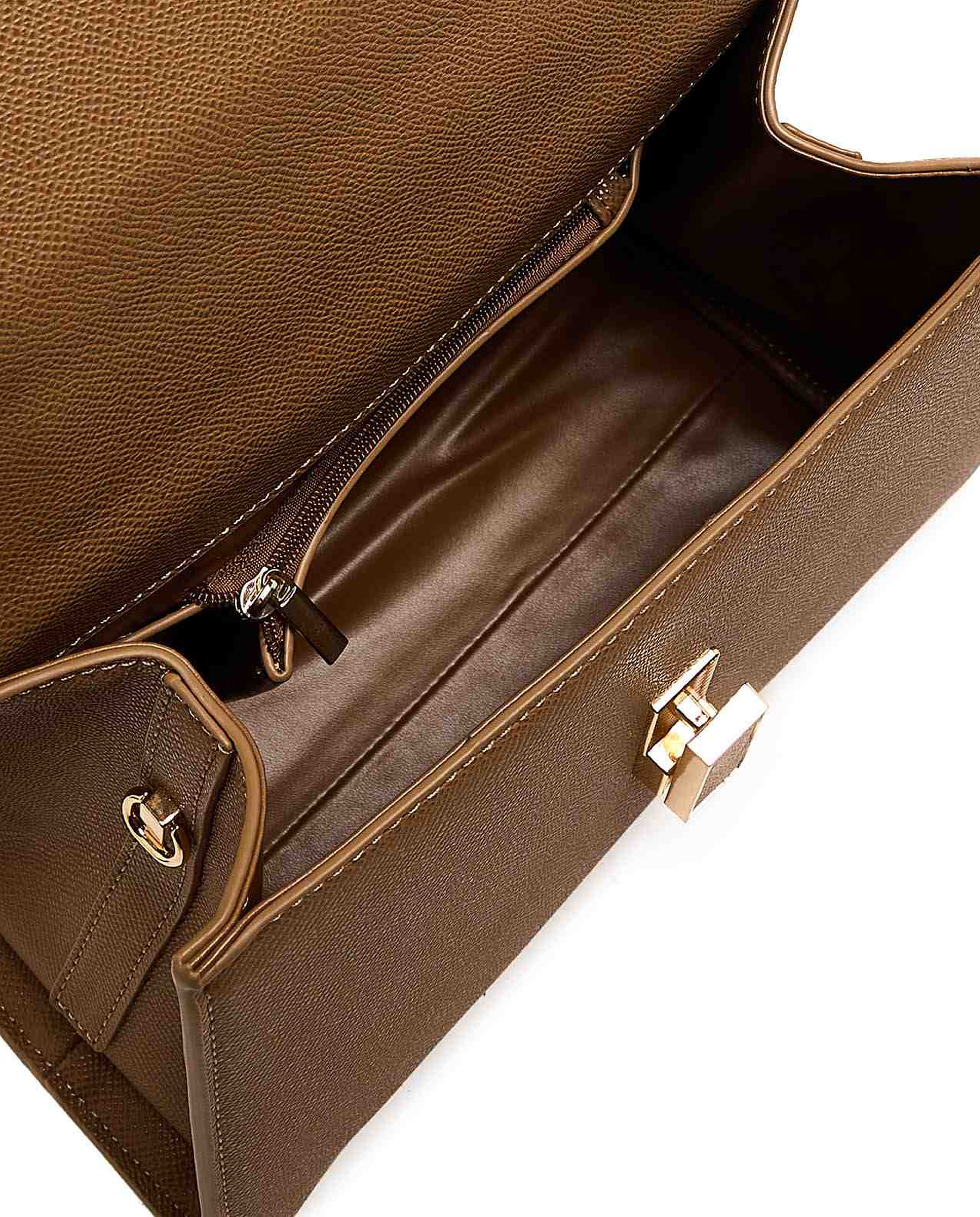 Textured Top Handle Bag