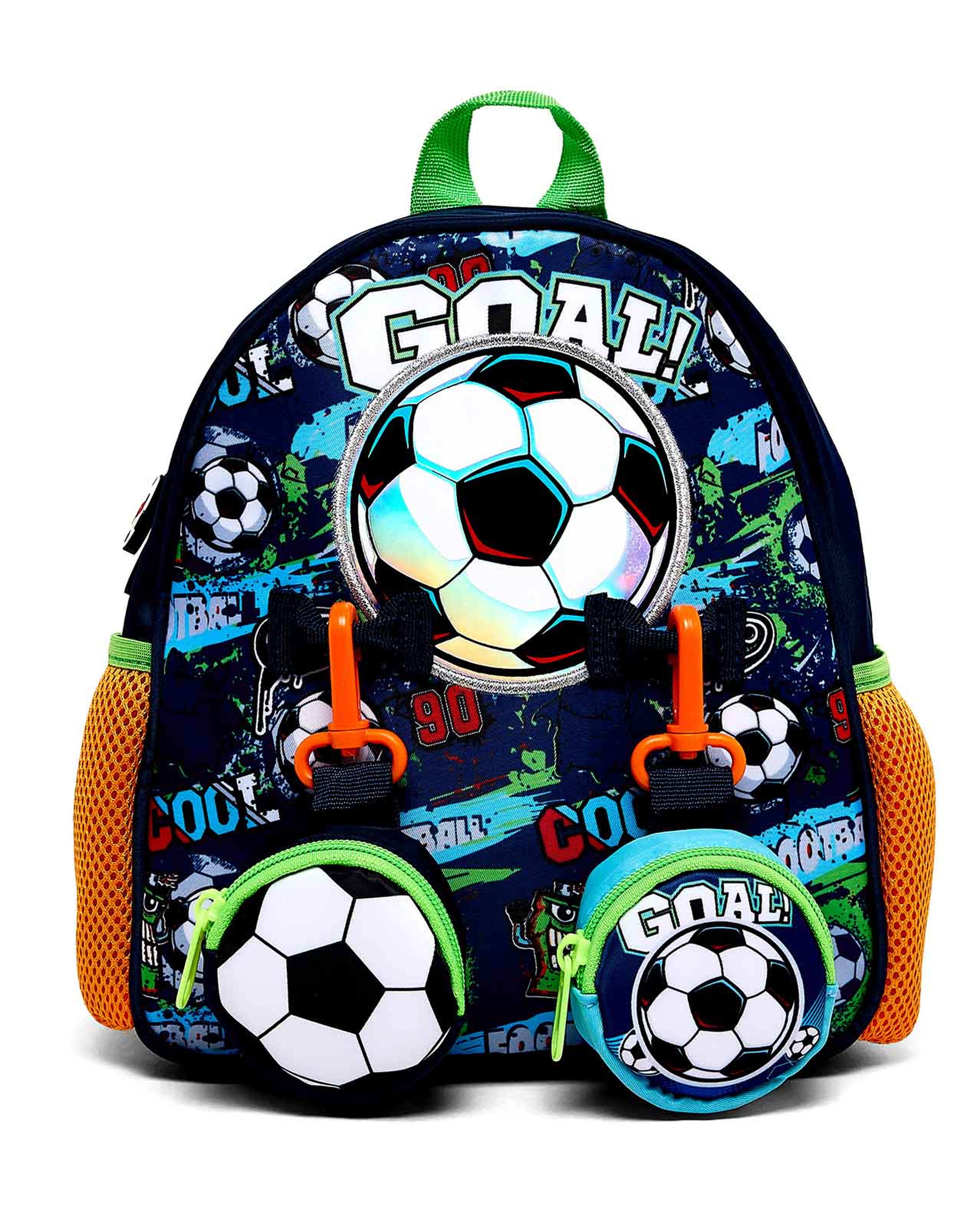 Appliqued Backpack with Pouches