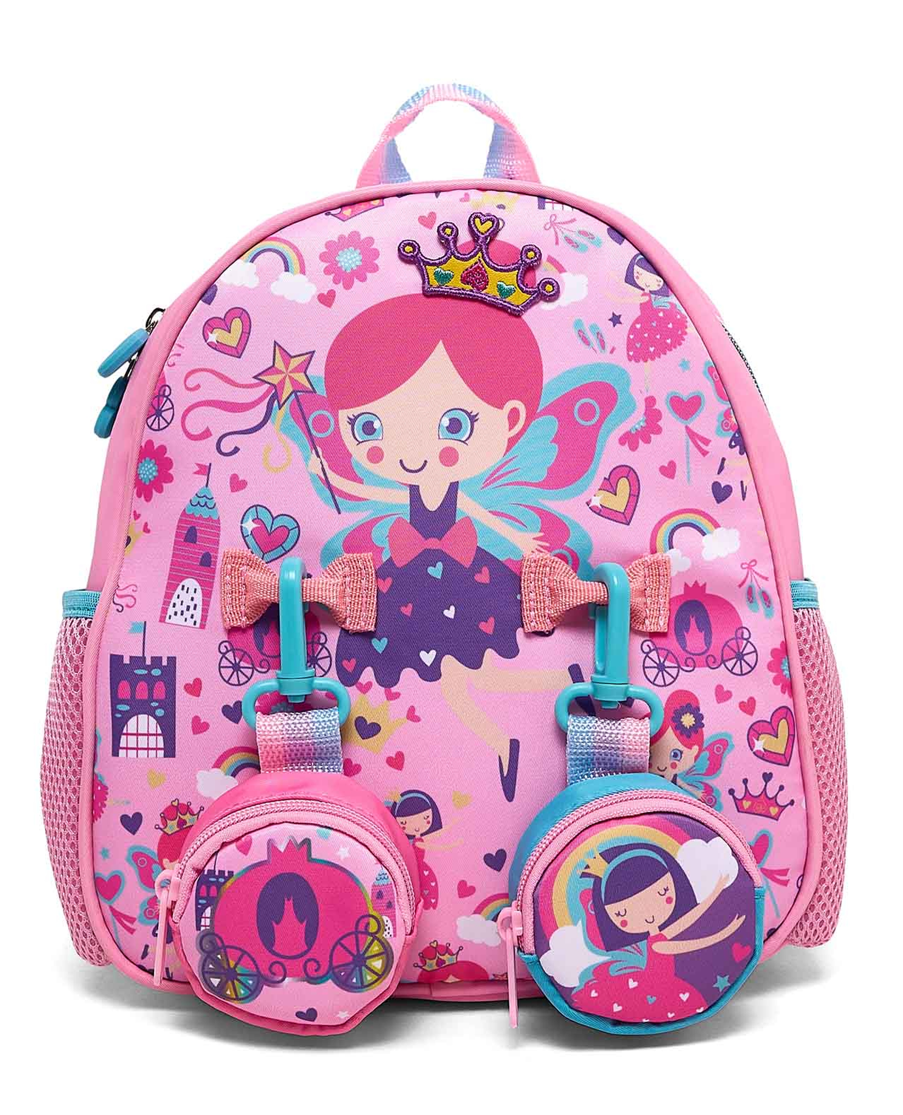 Appliqued Backpack with Pouches