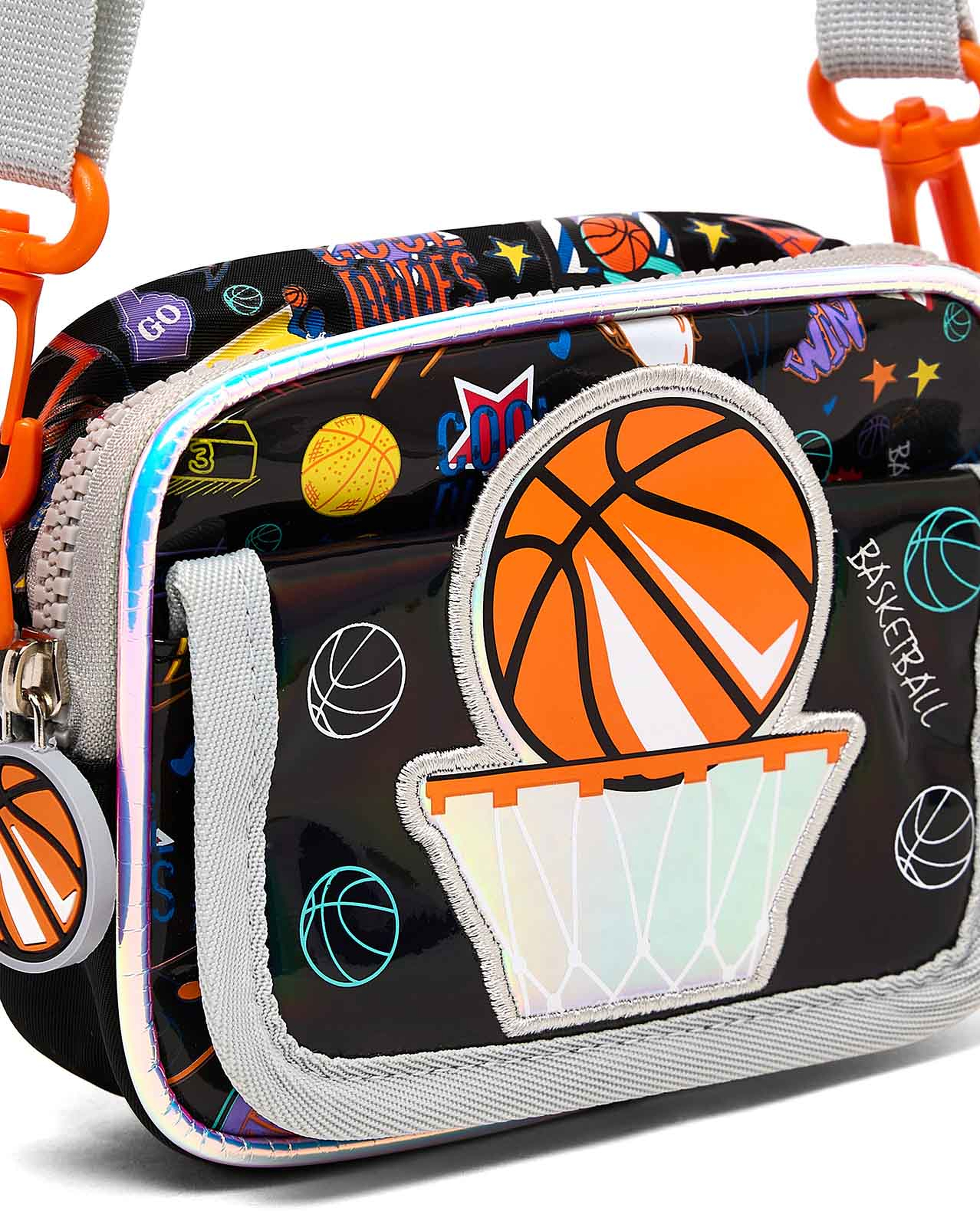 Appliqued Crossbody Bag