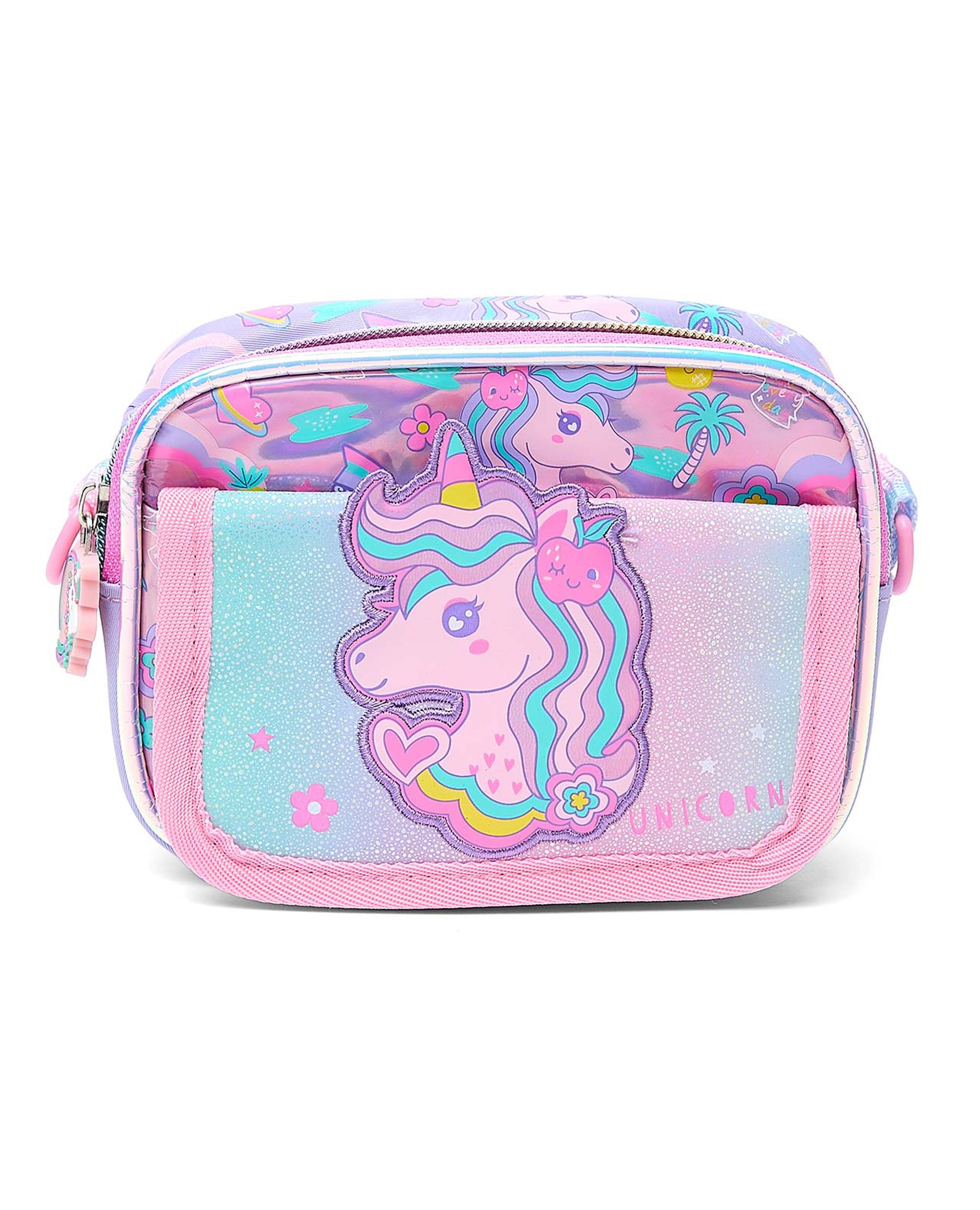 Unicorn Appliqued Crossbody Bag
