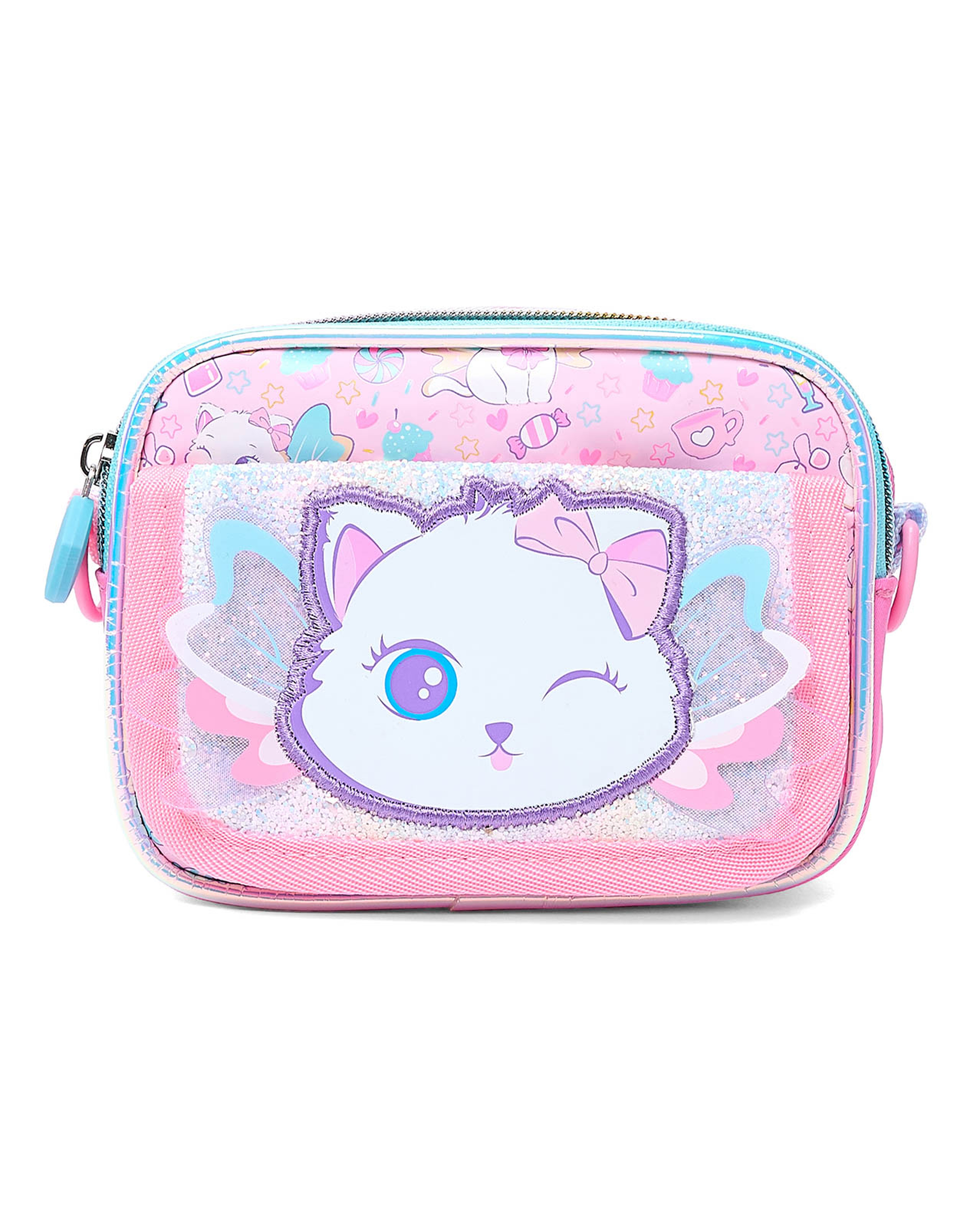 Appliqued Crossbody Bag