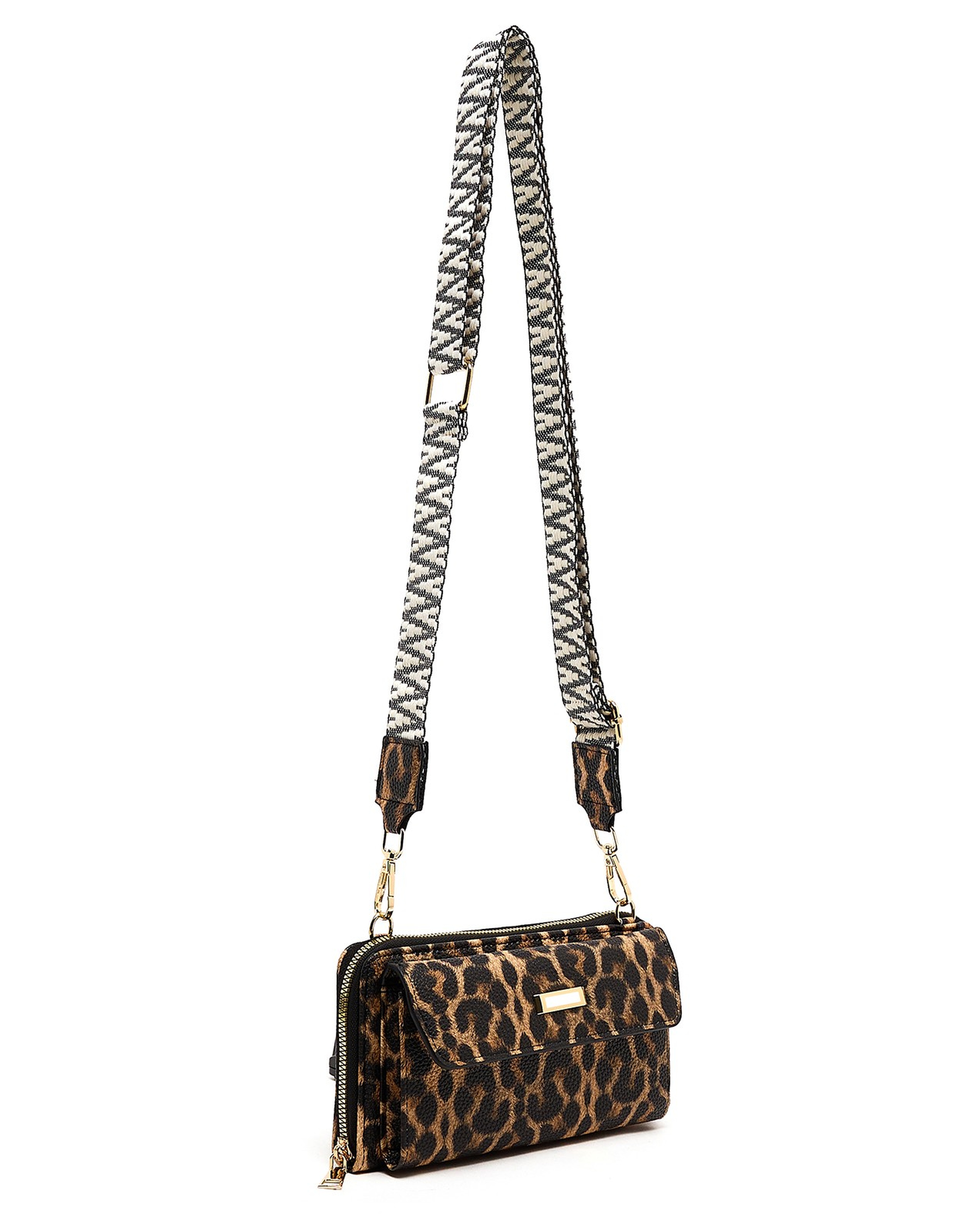 Animal Printed Wallet with  Sling