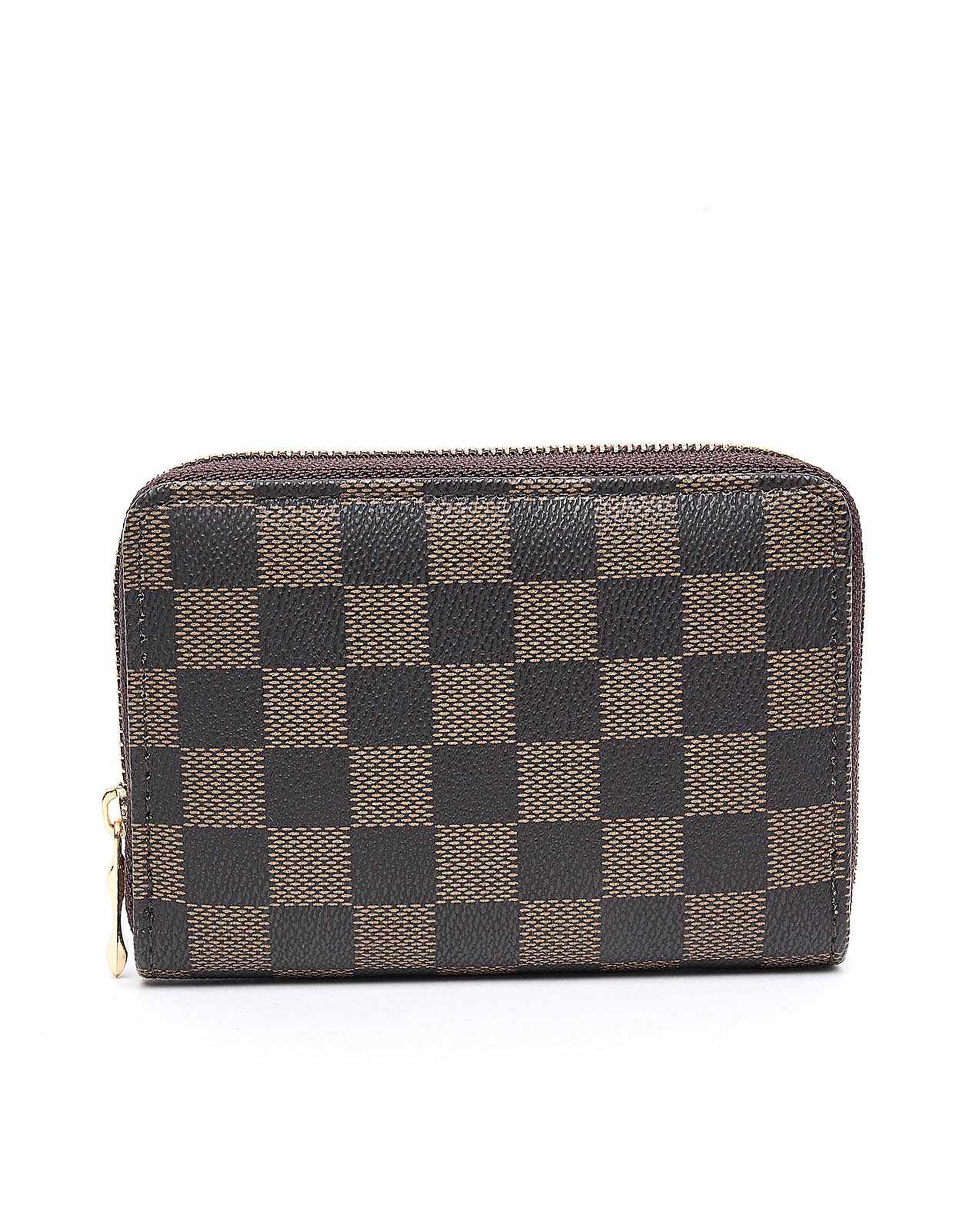 Checkered Mini Wallet