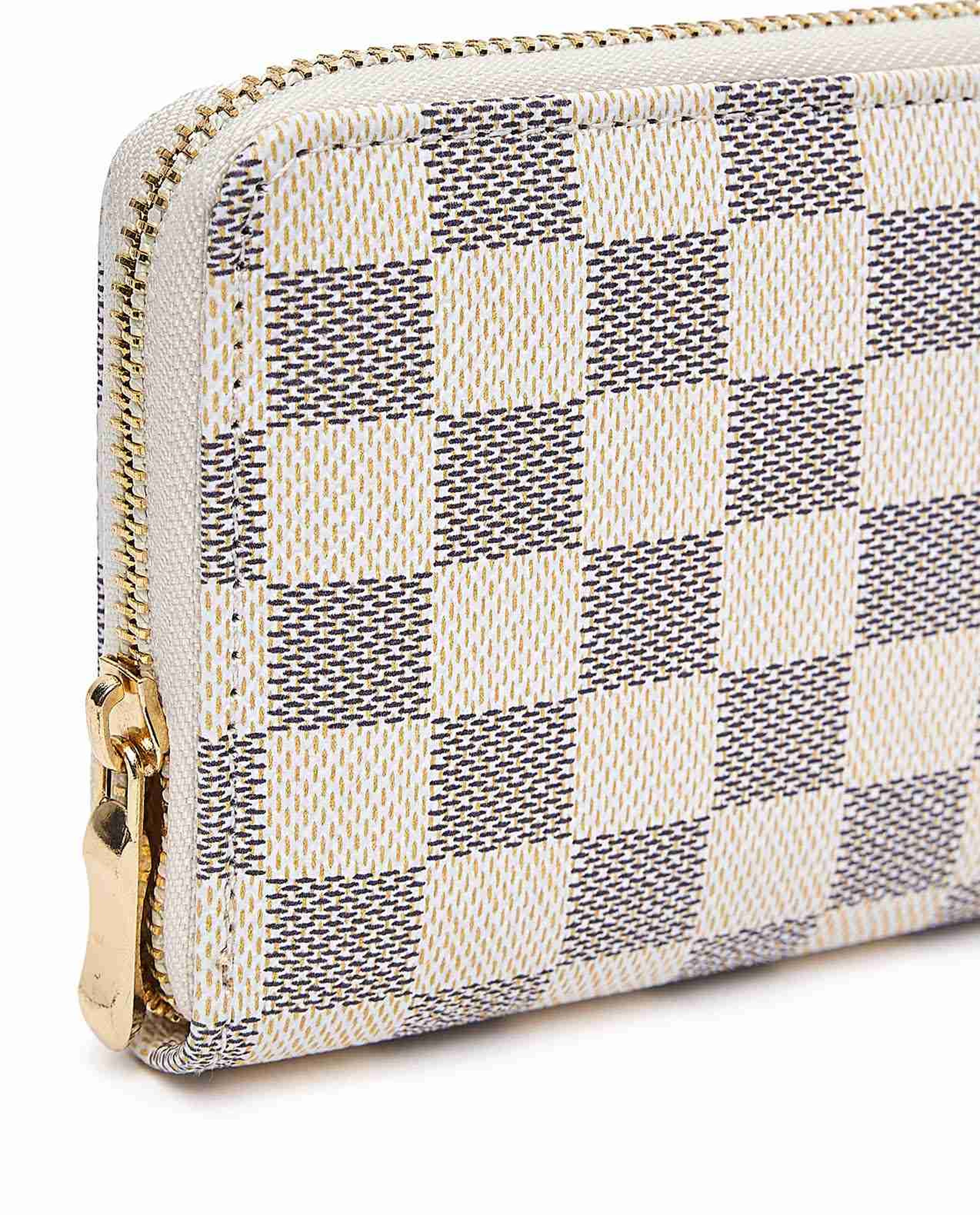 Checkered Long Wallet