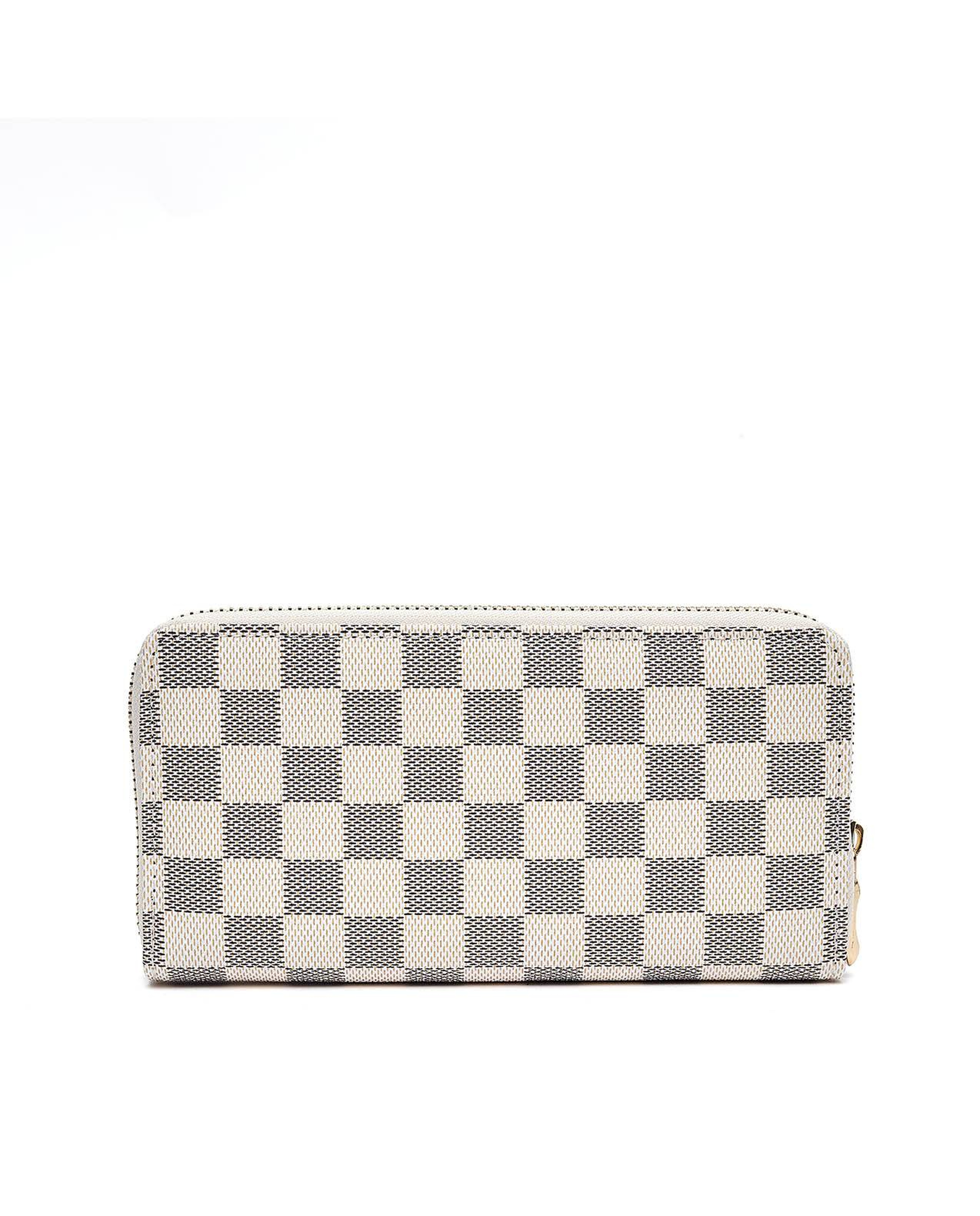 Checkered Long Wallet