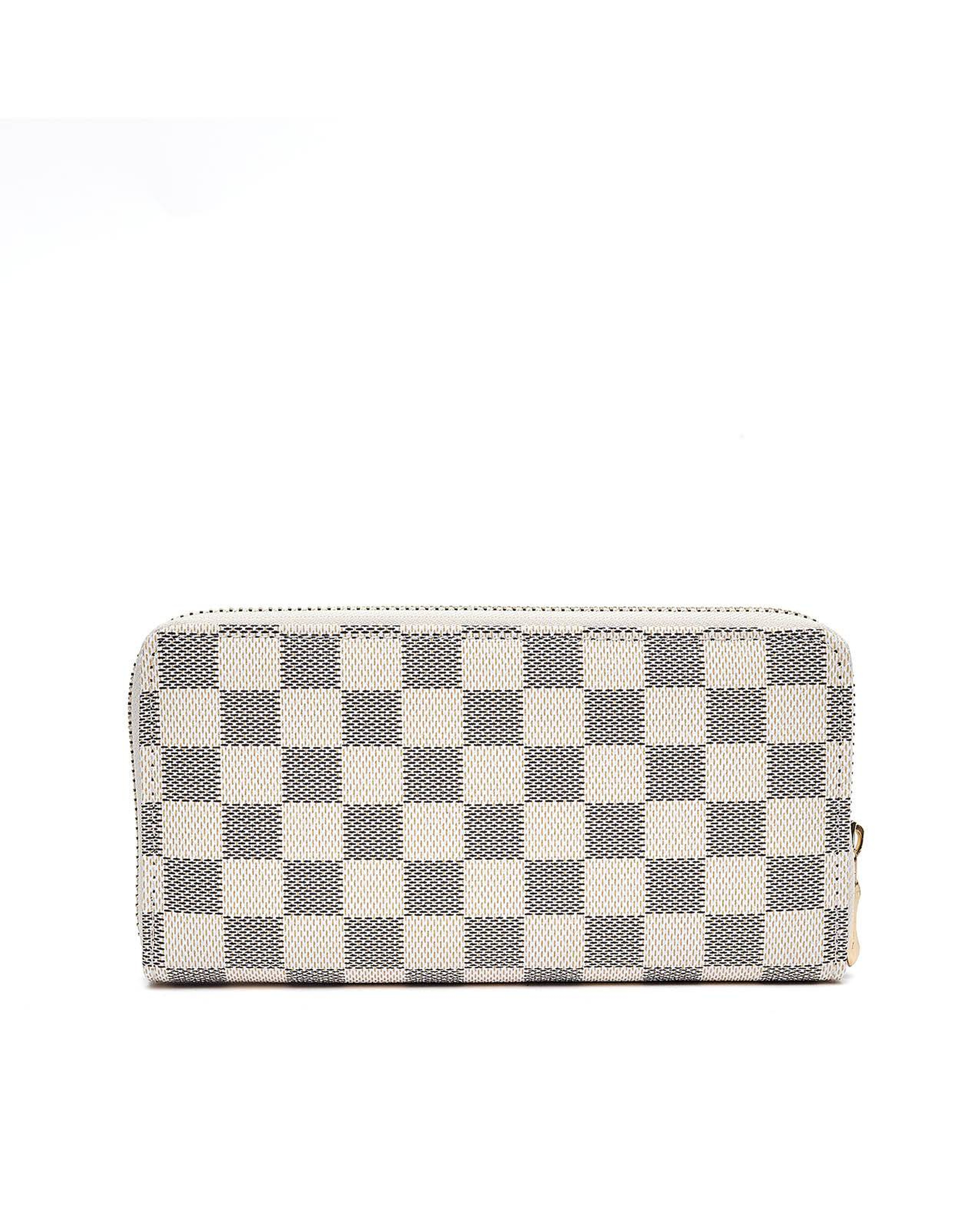 Checkered Long Wallet