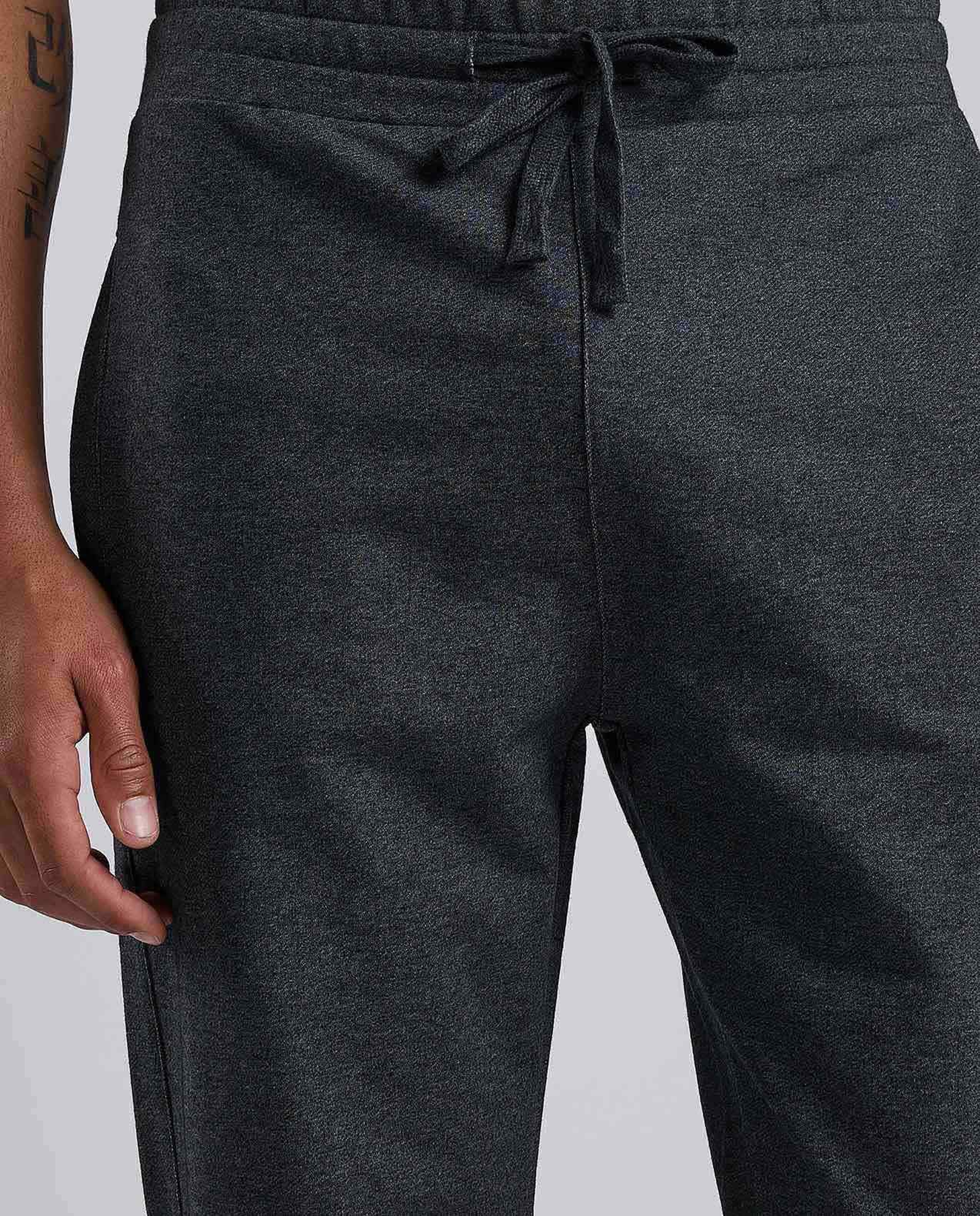 Solid Joggers with Drawstring Waist