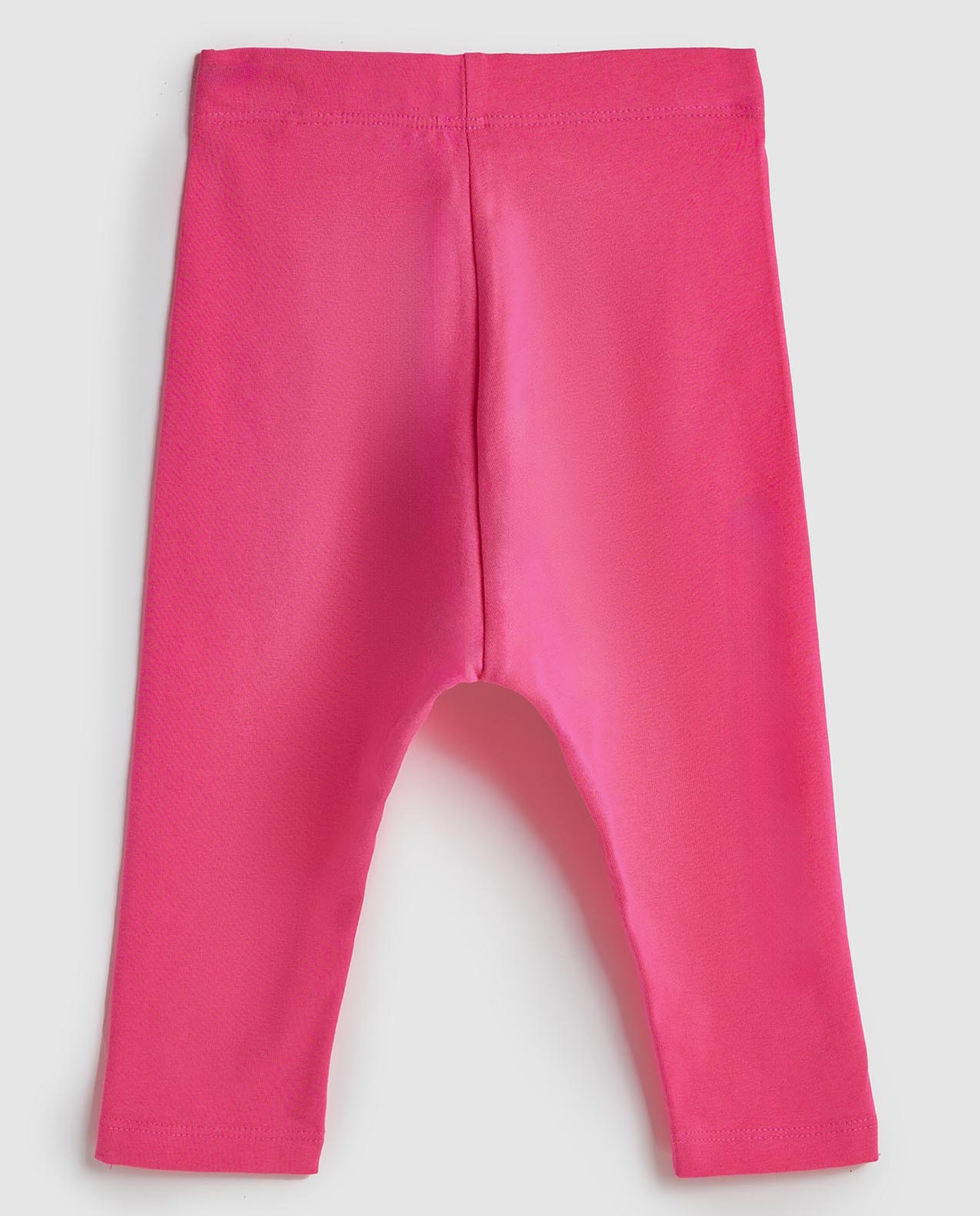 Solid Leggings with Elastic Waist