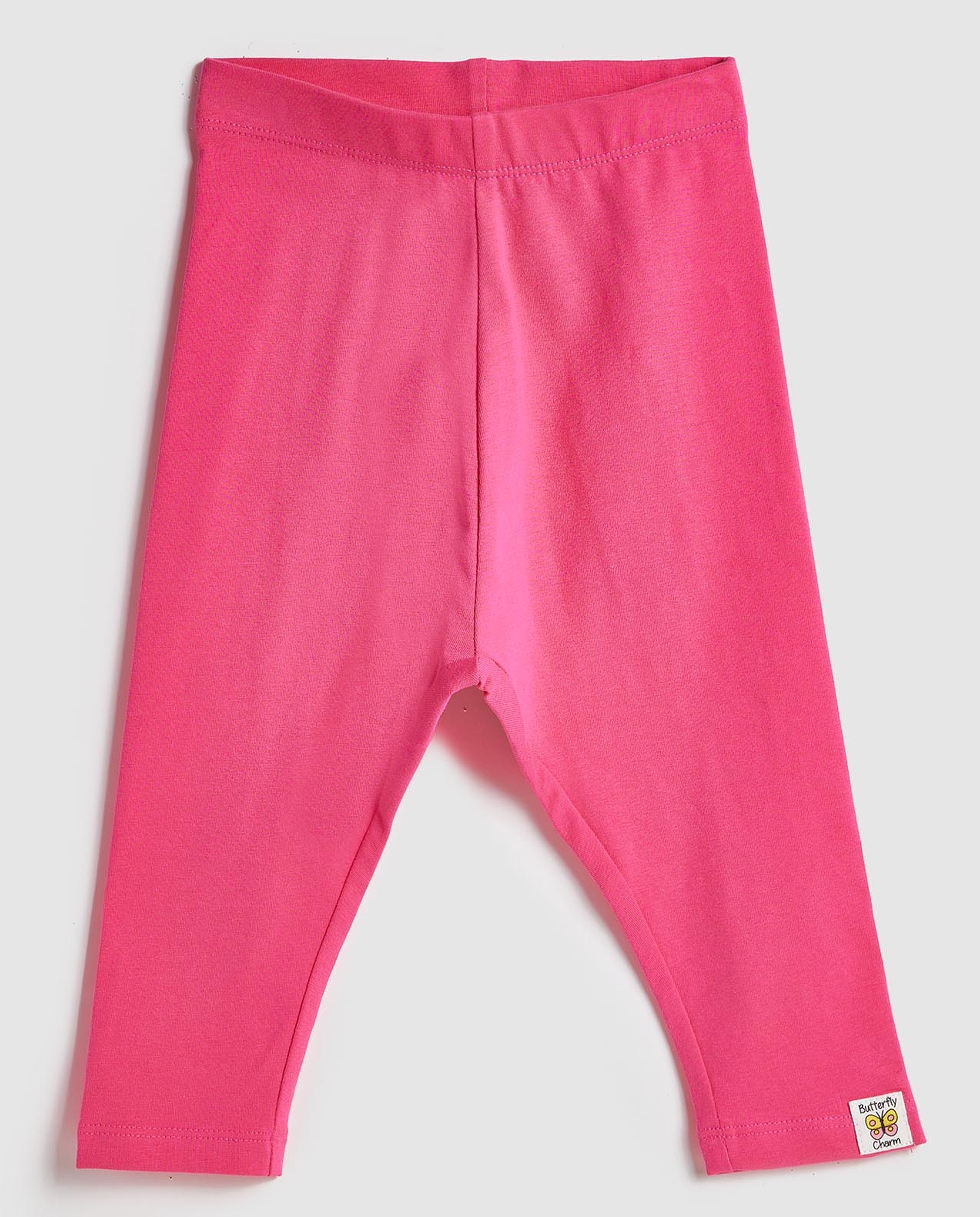 Solid Leggings with Elastic Waist