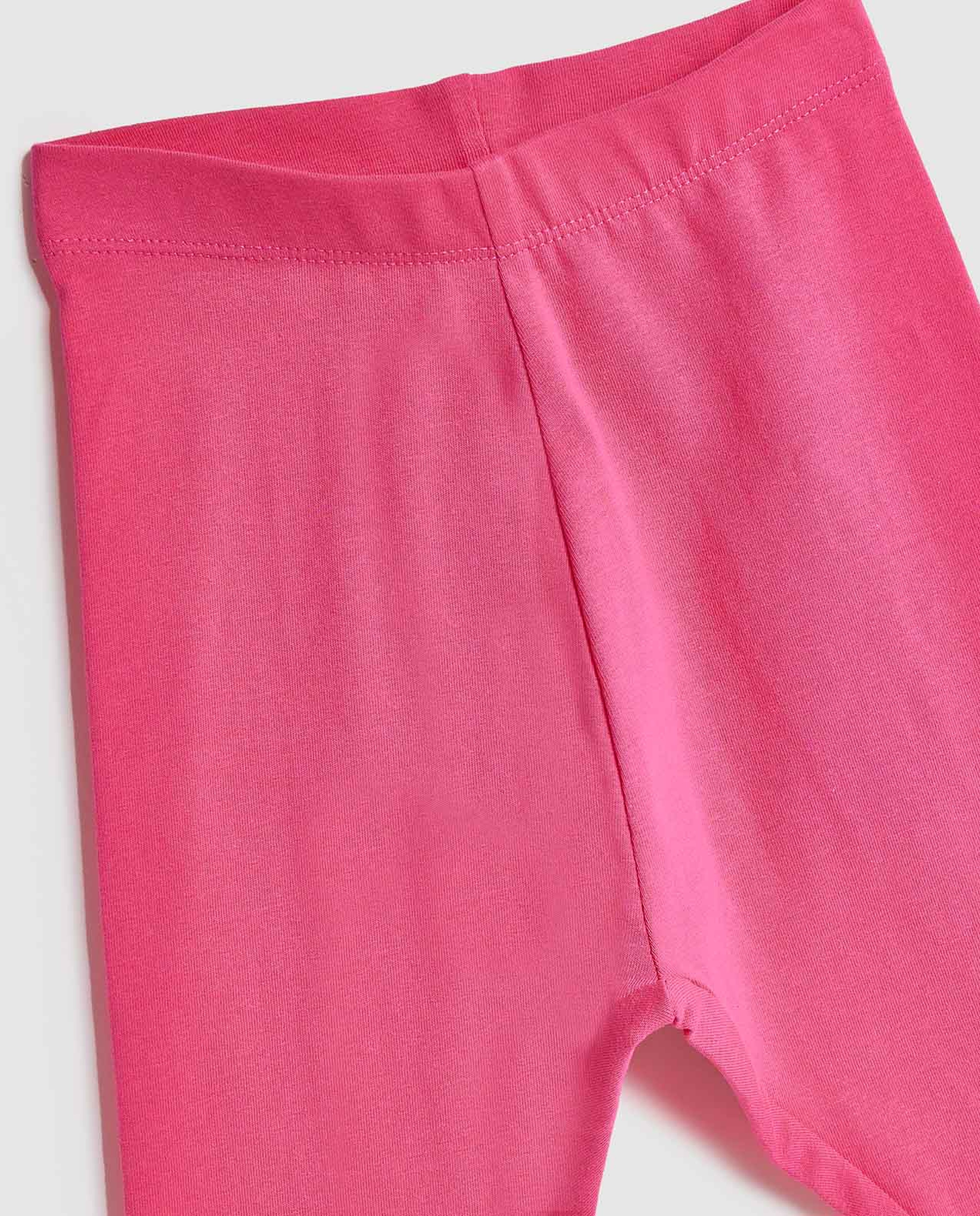 Solid Leggings with Elastic Waist