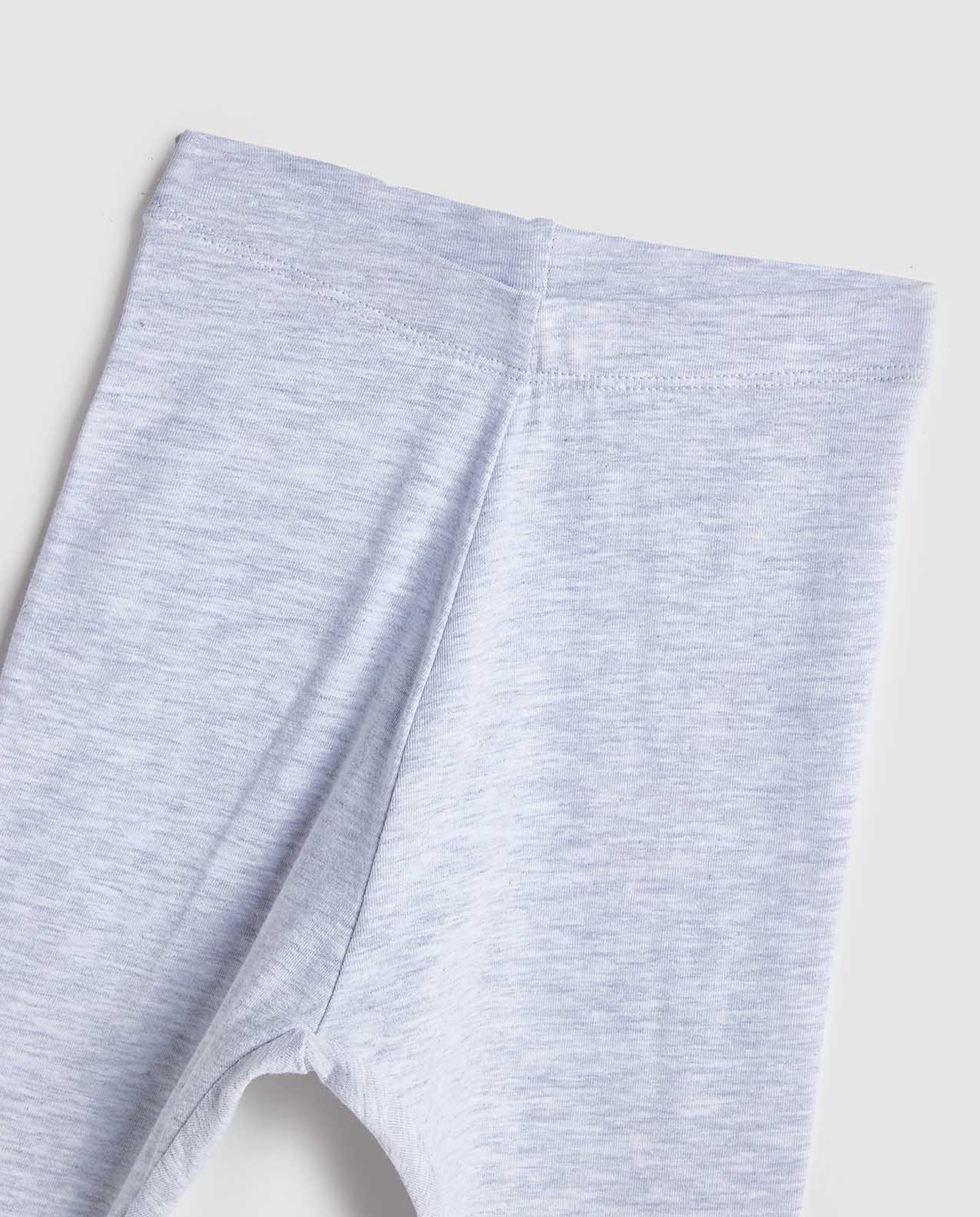 Solid Leggings with Elastic Waist