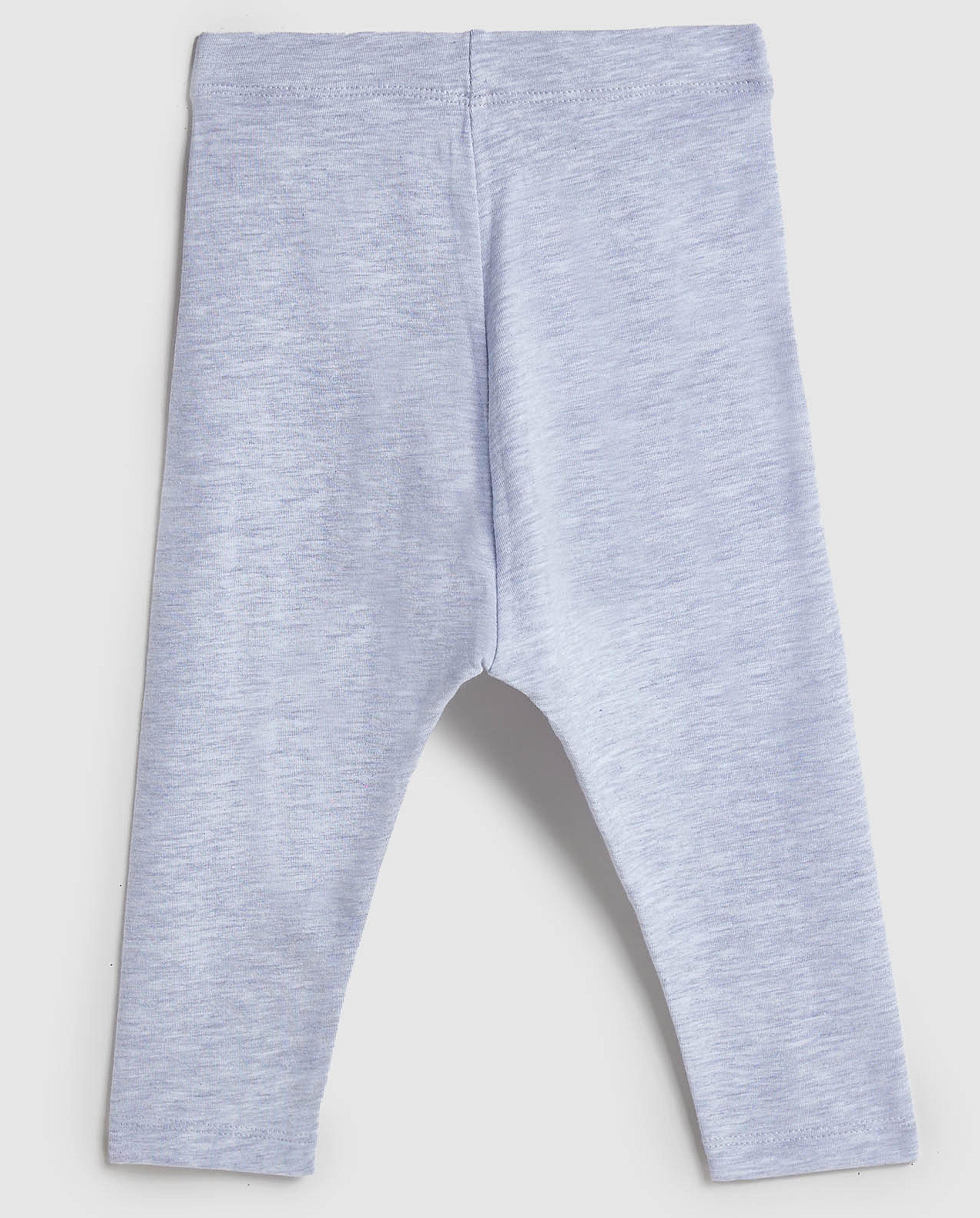 Solid Leggings with Elastic Waist