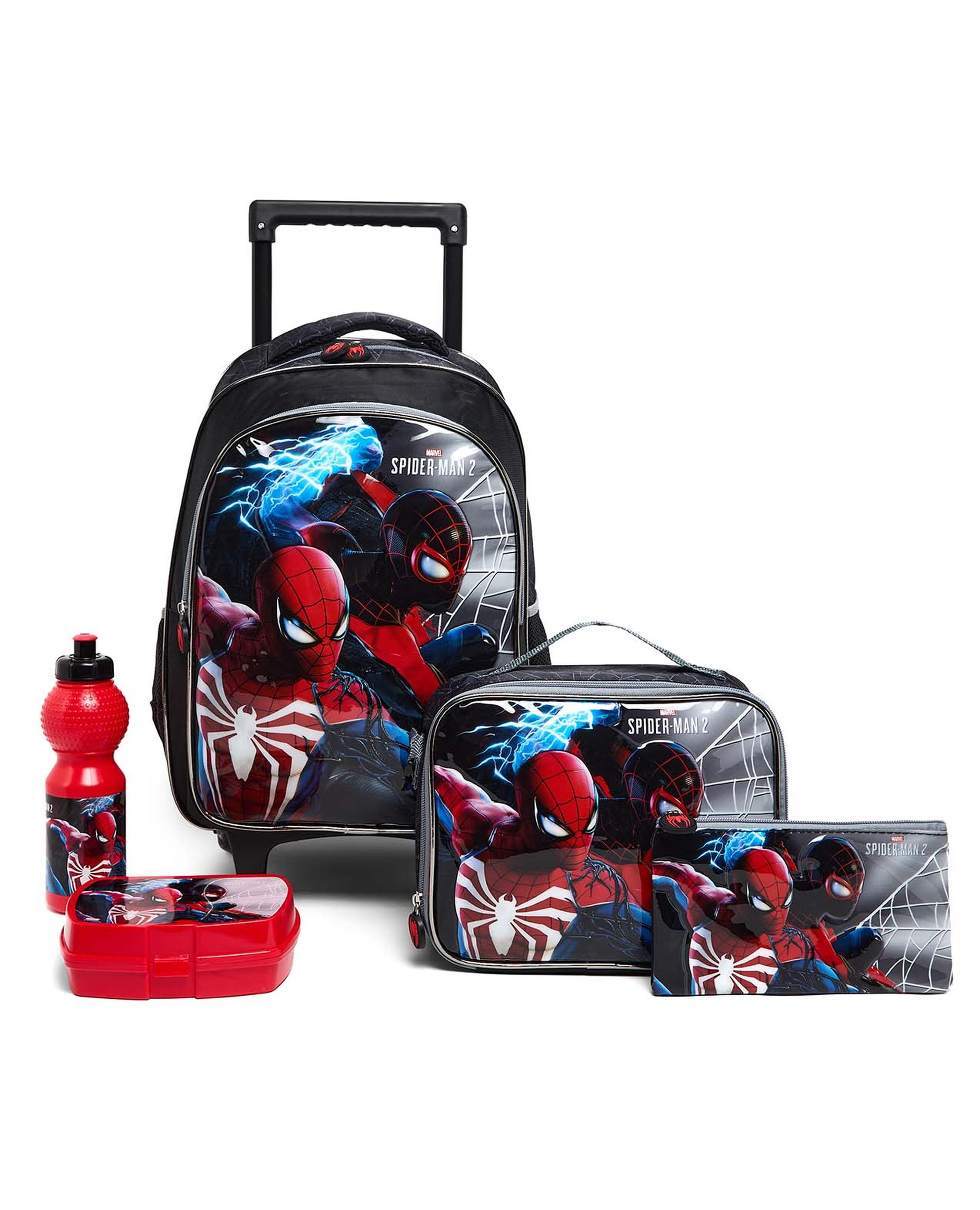 Spider-Man 16" Trolley Backpack Set"