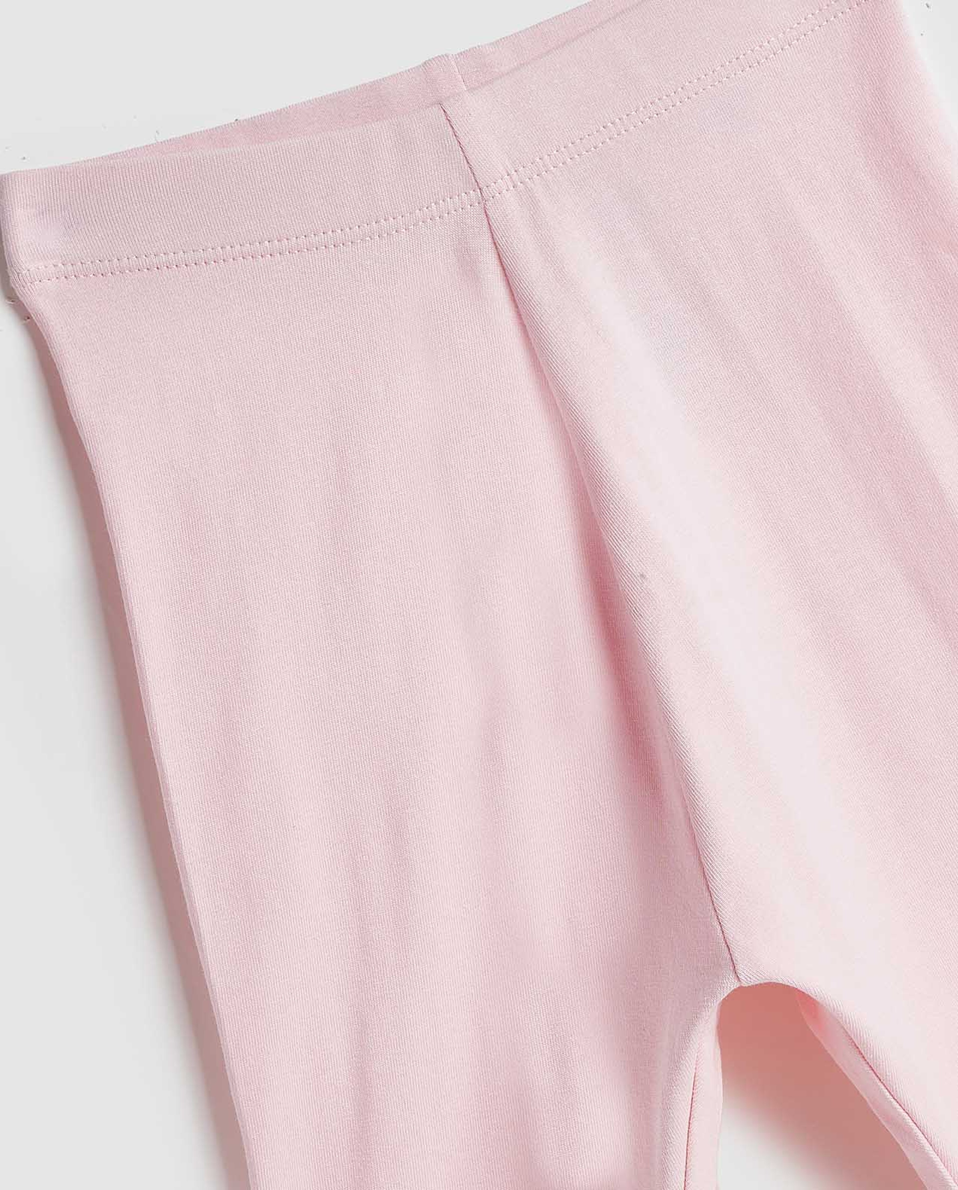 Solid Leggings with Elastic Waist