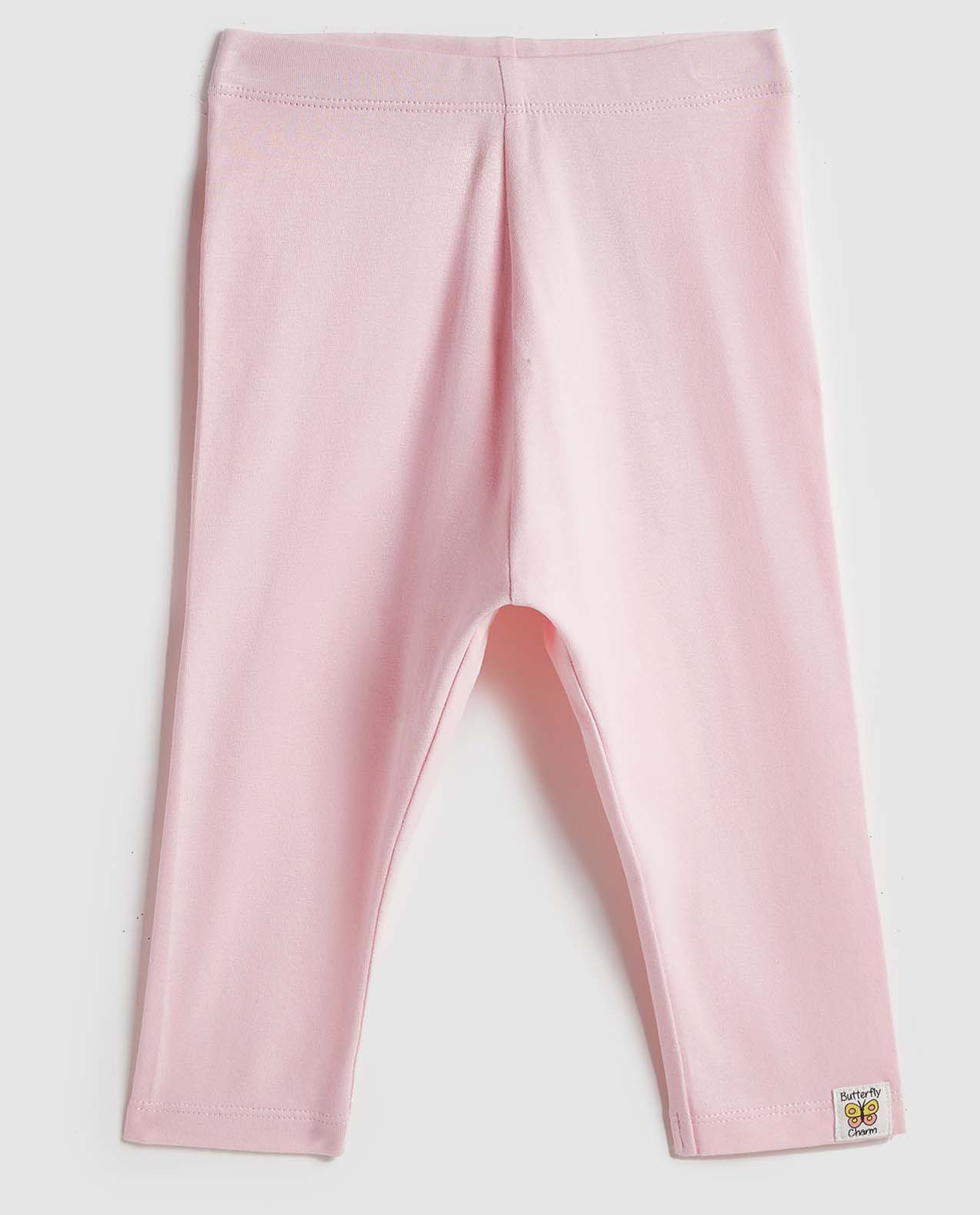 Solid Leggings with Elastic Waist