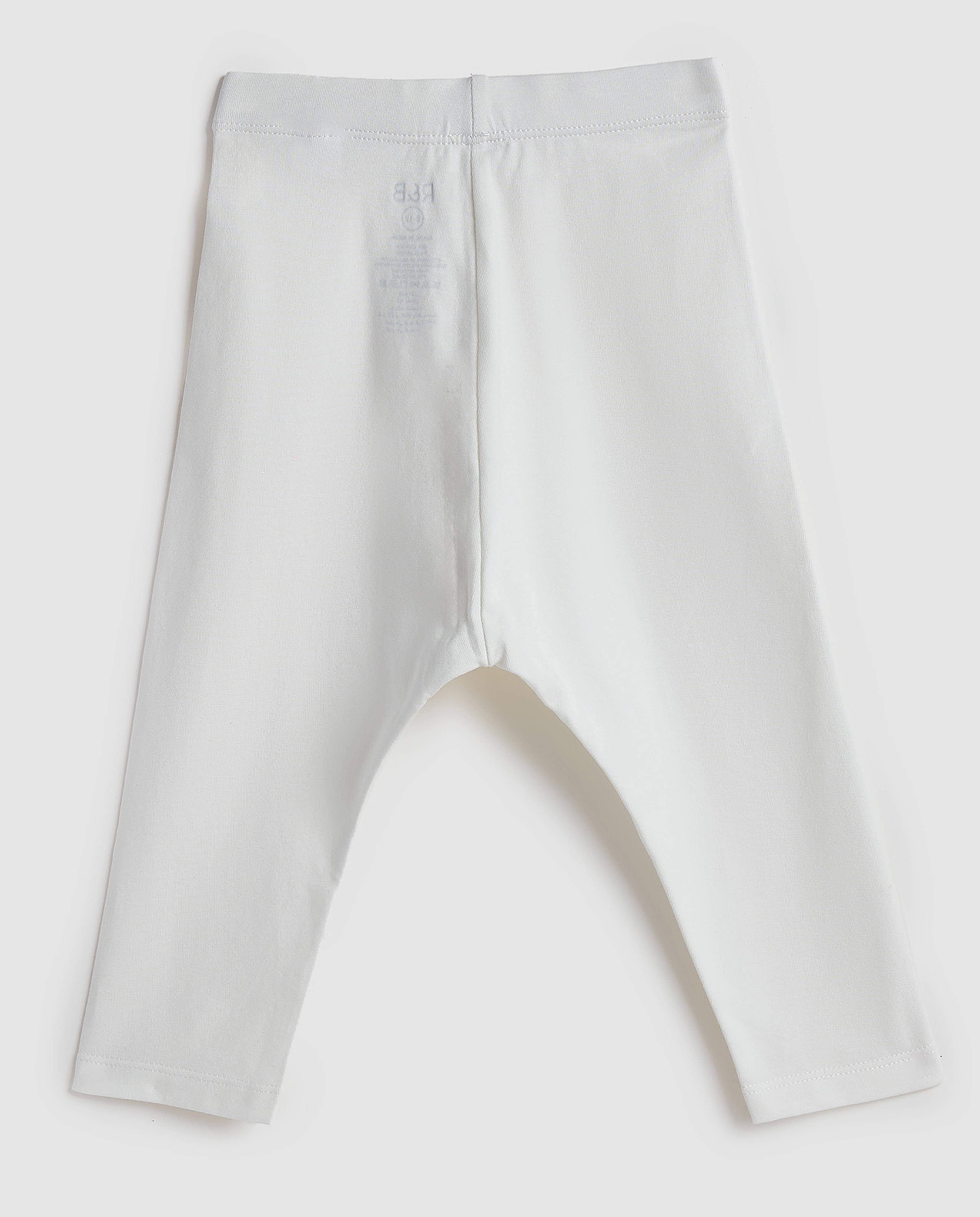 Solid Leggings with Elastic Waist