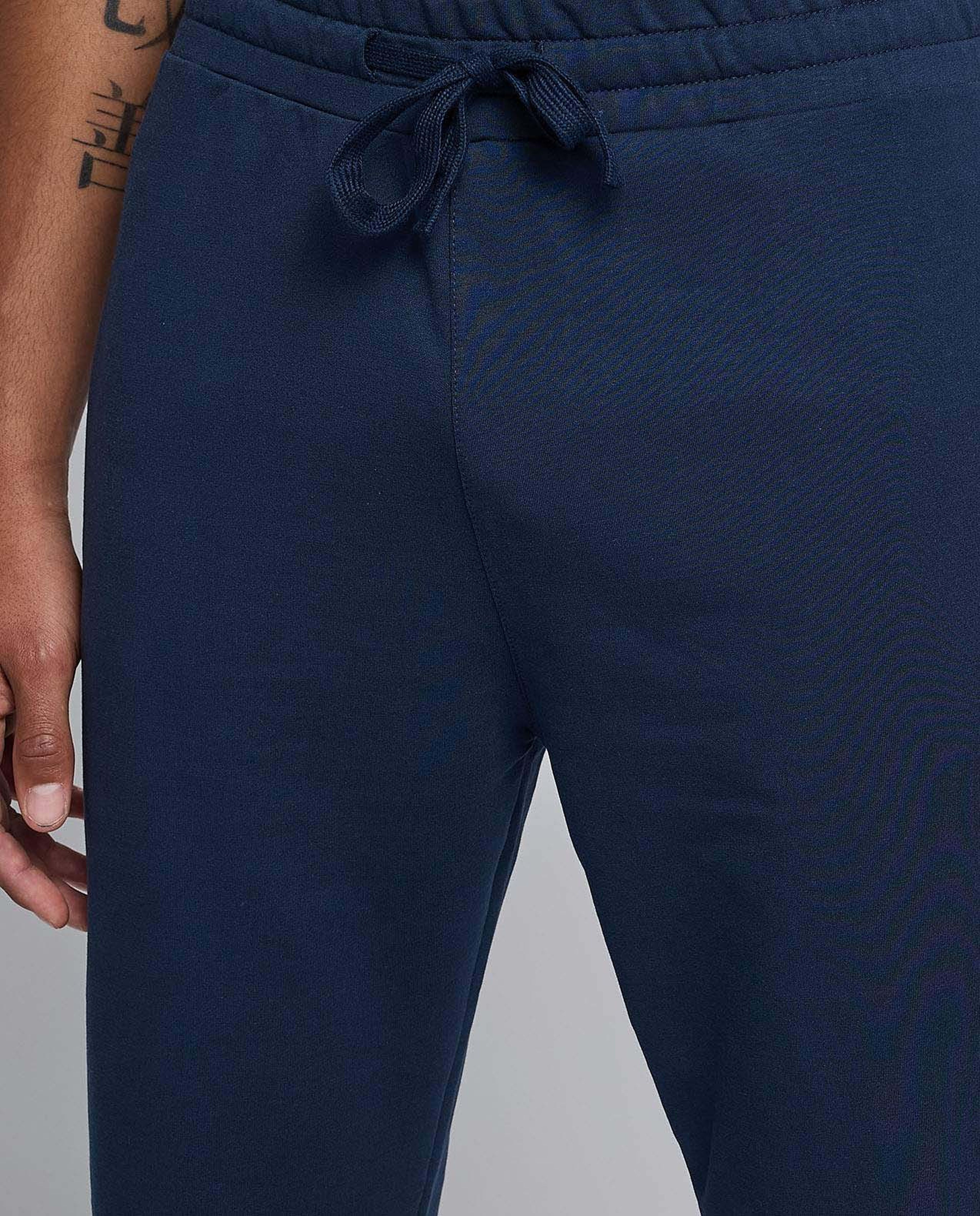 Solid Joggers with Drawstring Waist