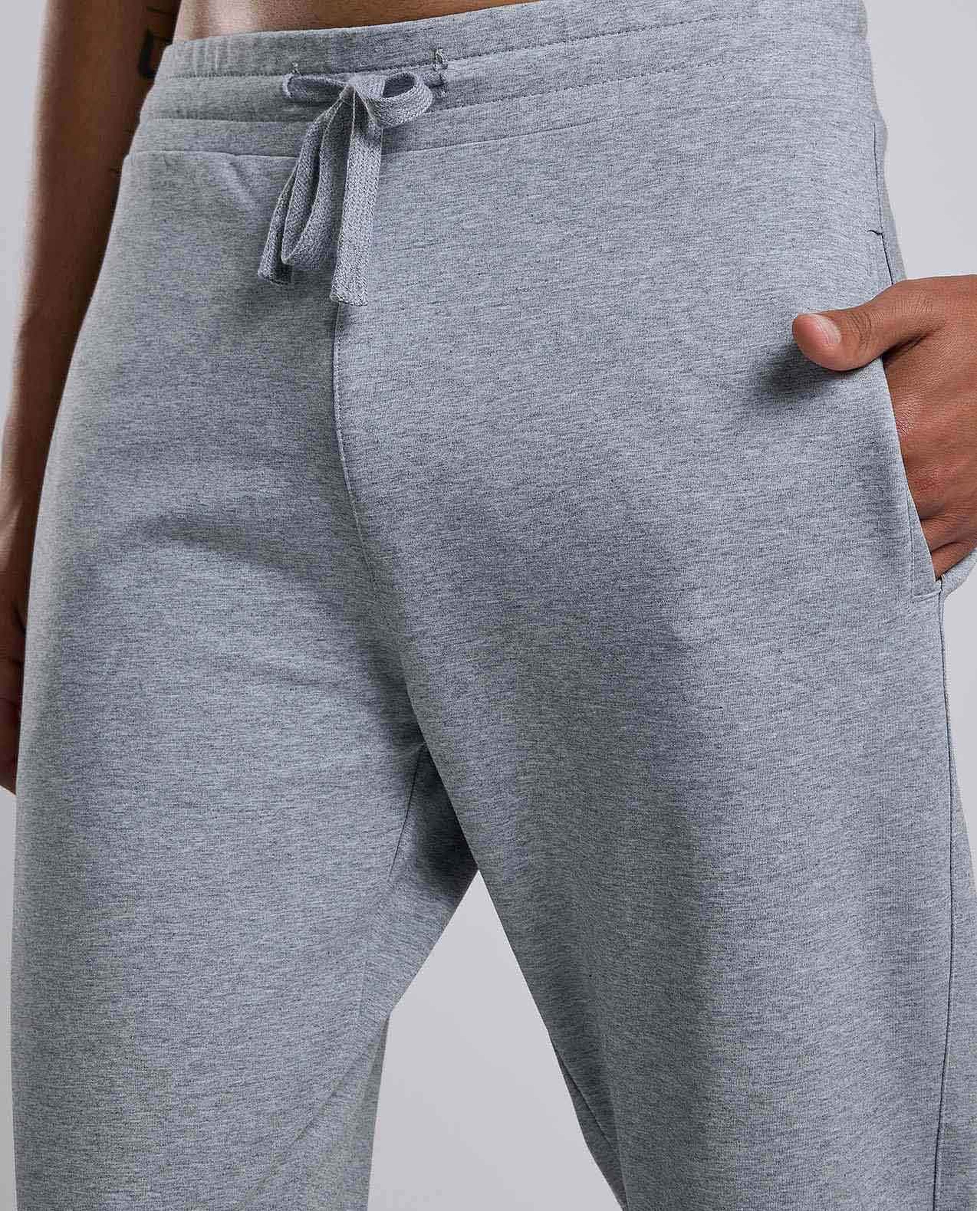 Solid Joggers with Drawstring Waist