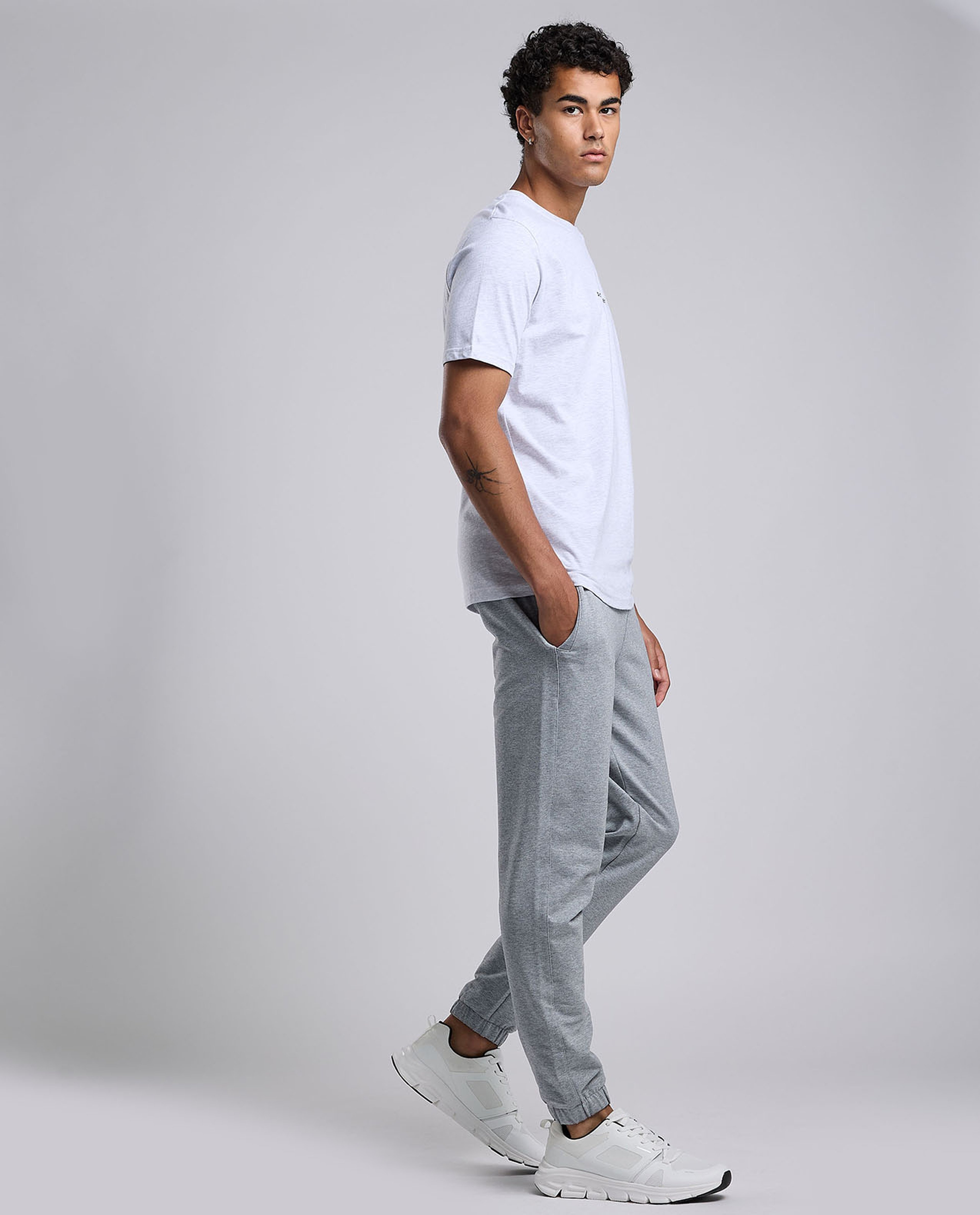 Solid Joggers with Drawstring Waist