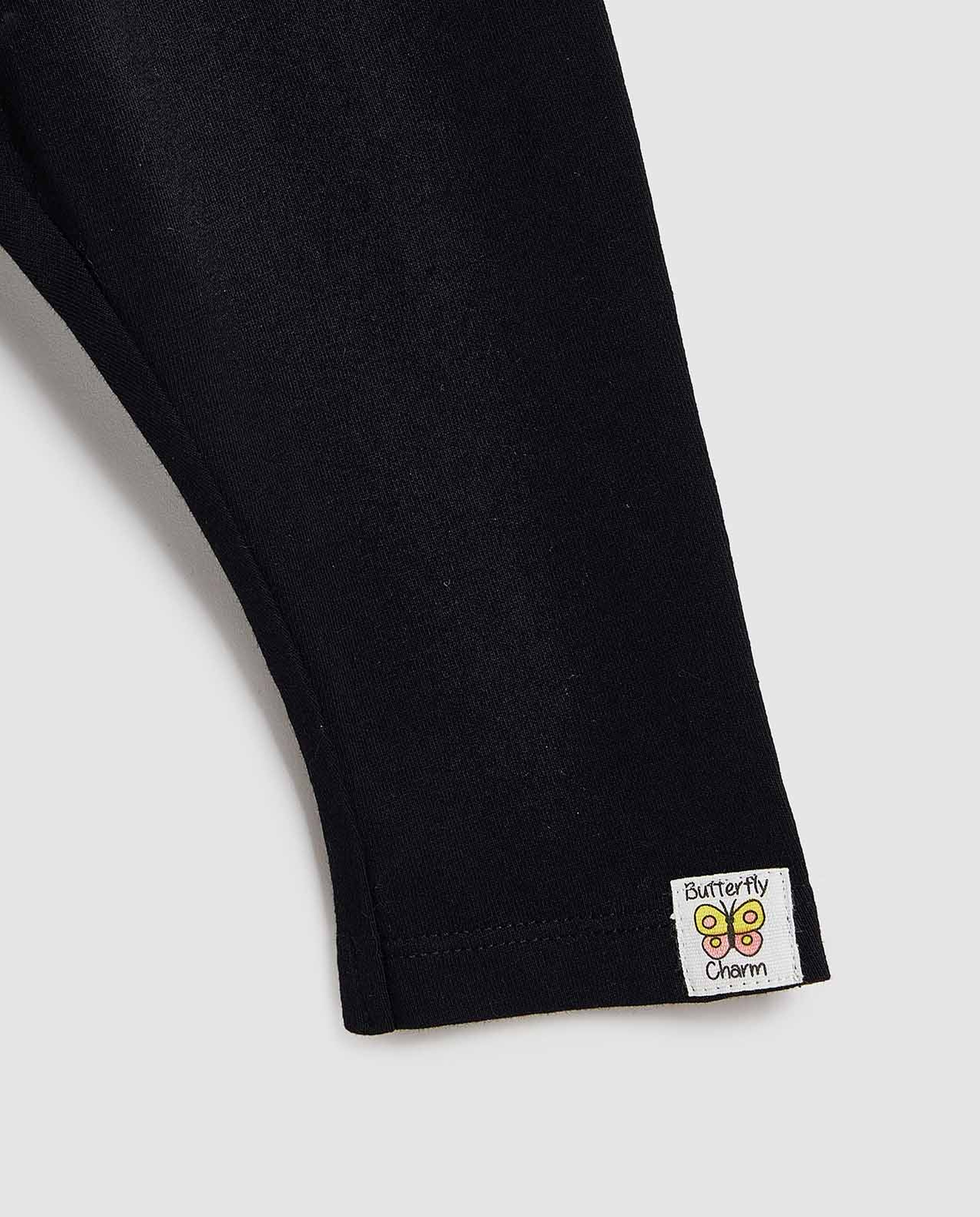 Solid Leggings with Elastic Waist