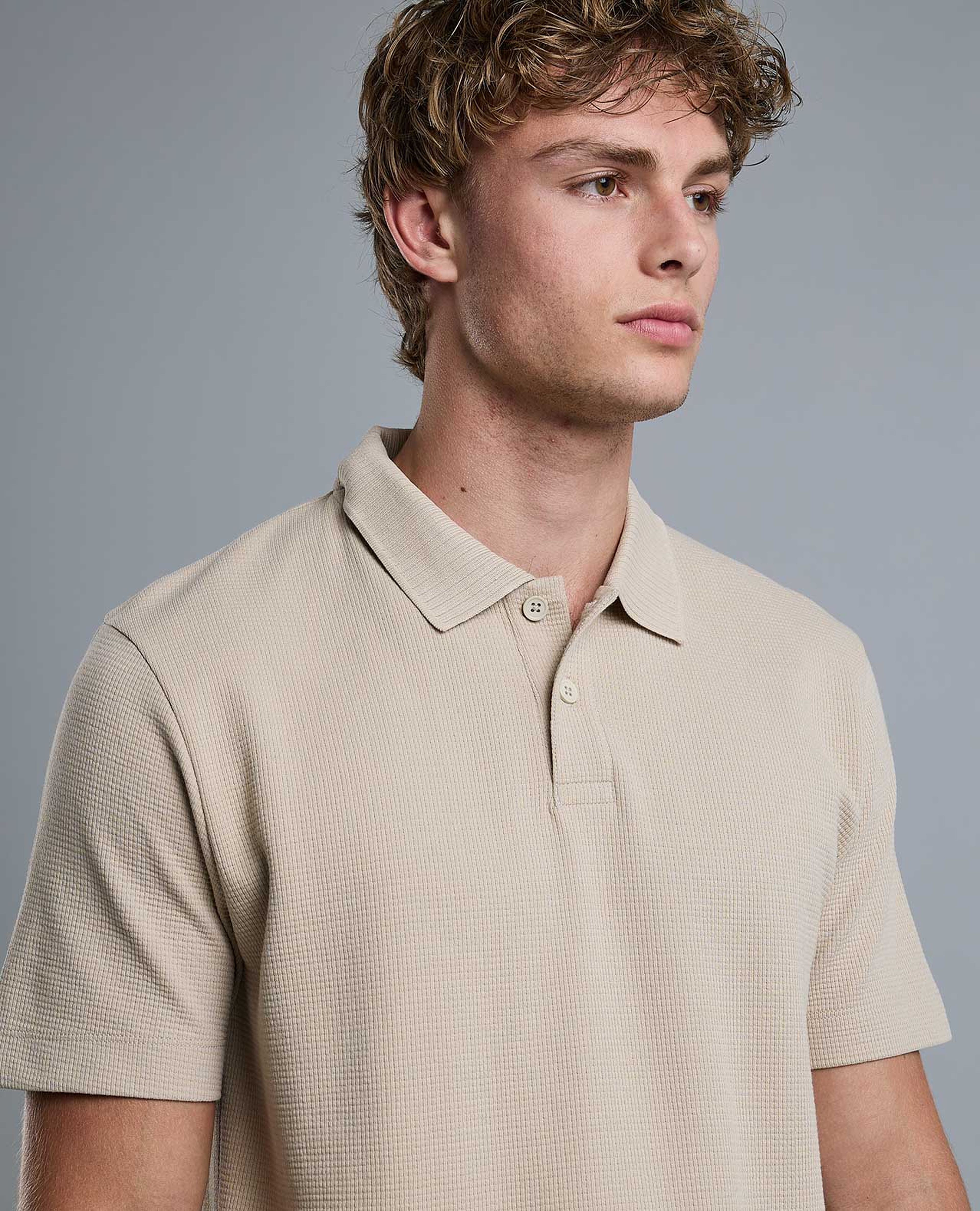 Solid Polo T-Shirt with Short Sleeves
