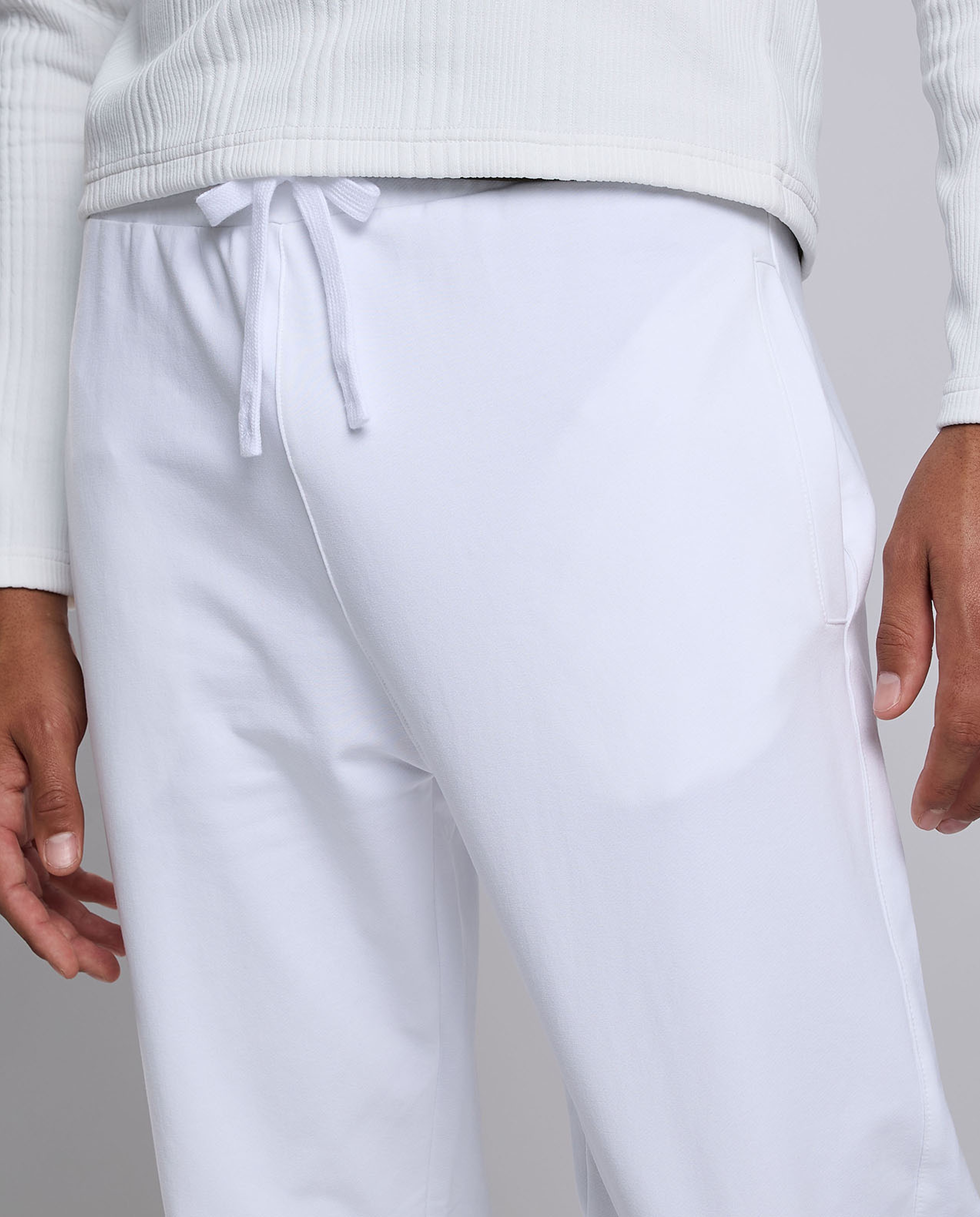 Solid Joggers with Drawstring Waist