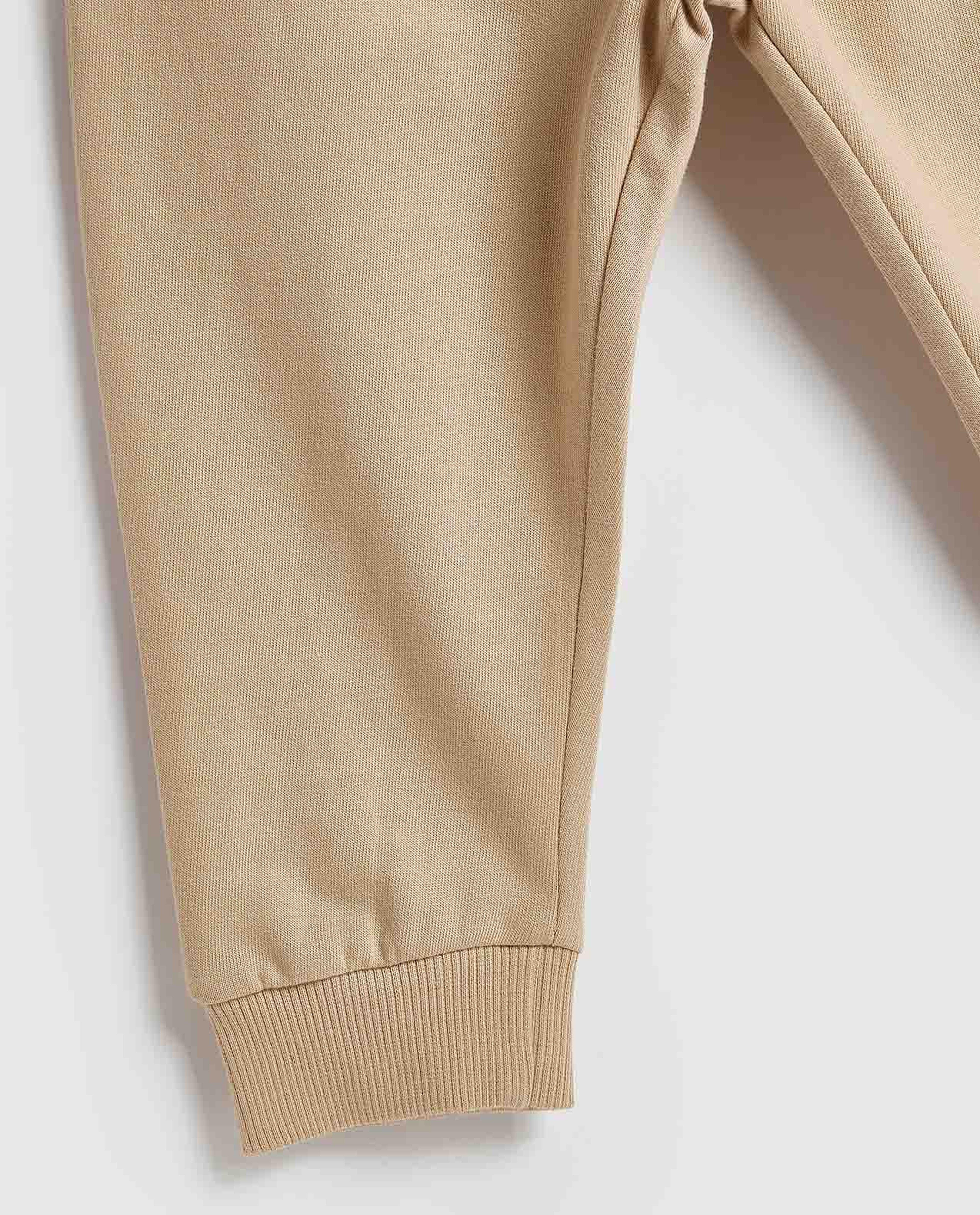 Solid Joggers with Drawstring Waist