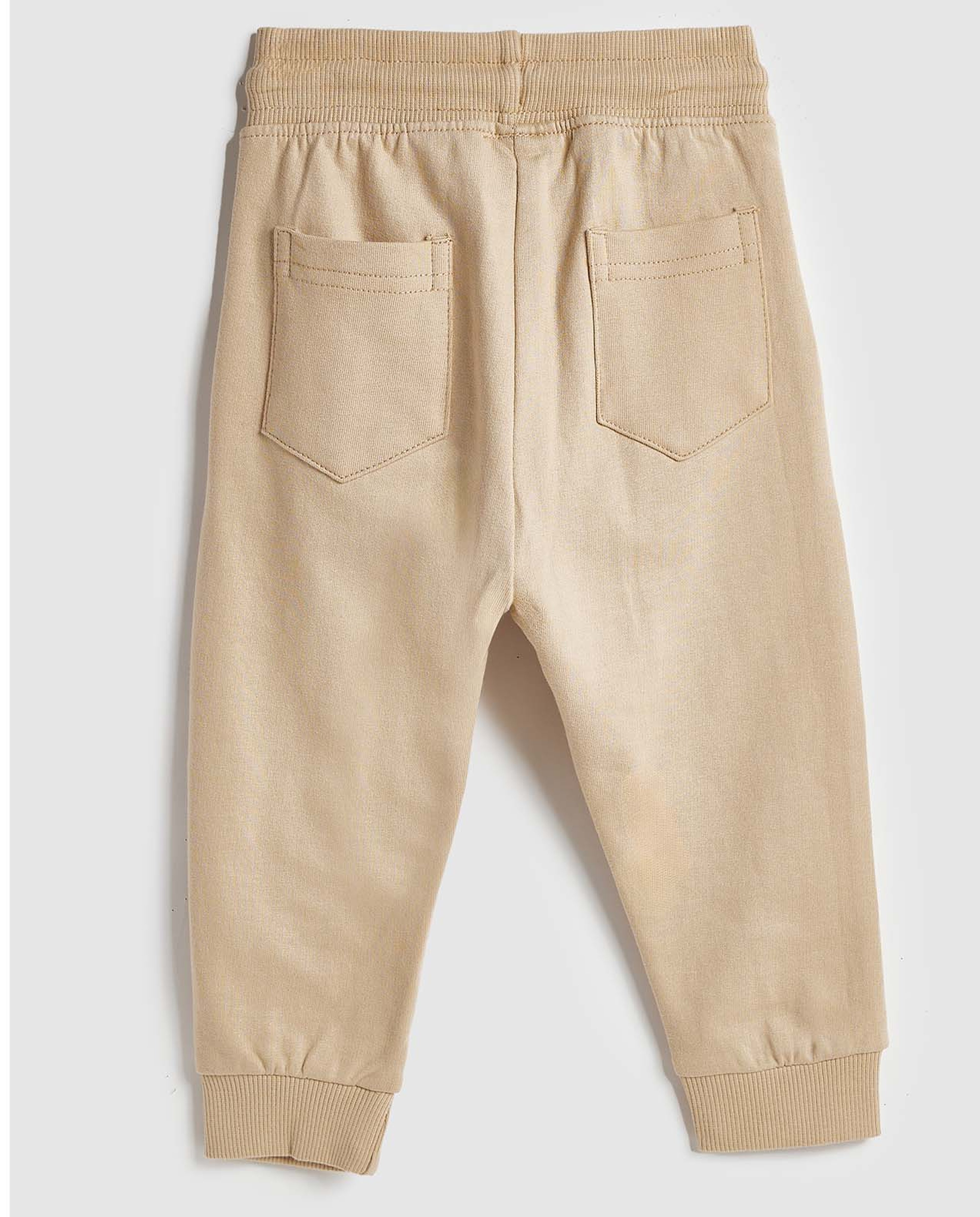 Solid Joggers with Drawstring Waist