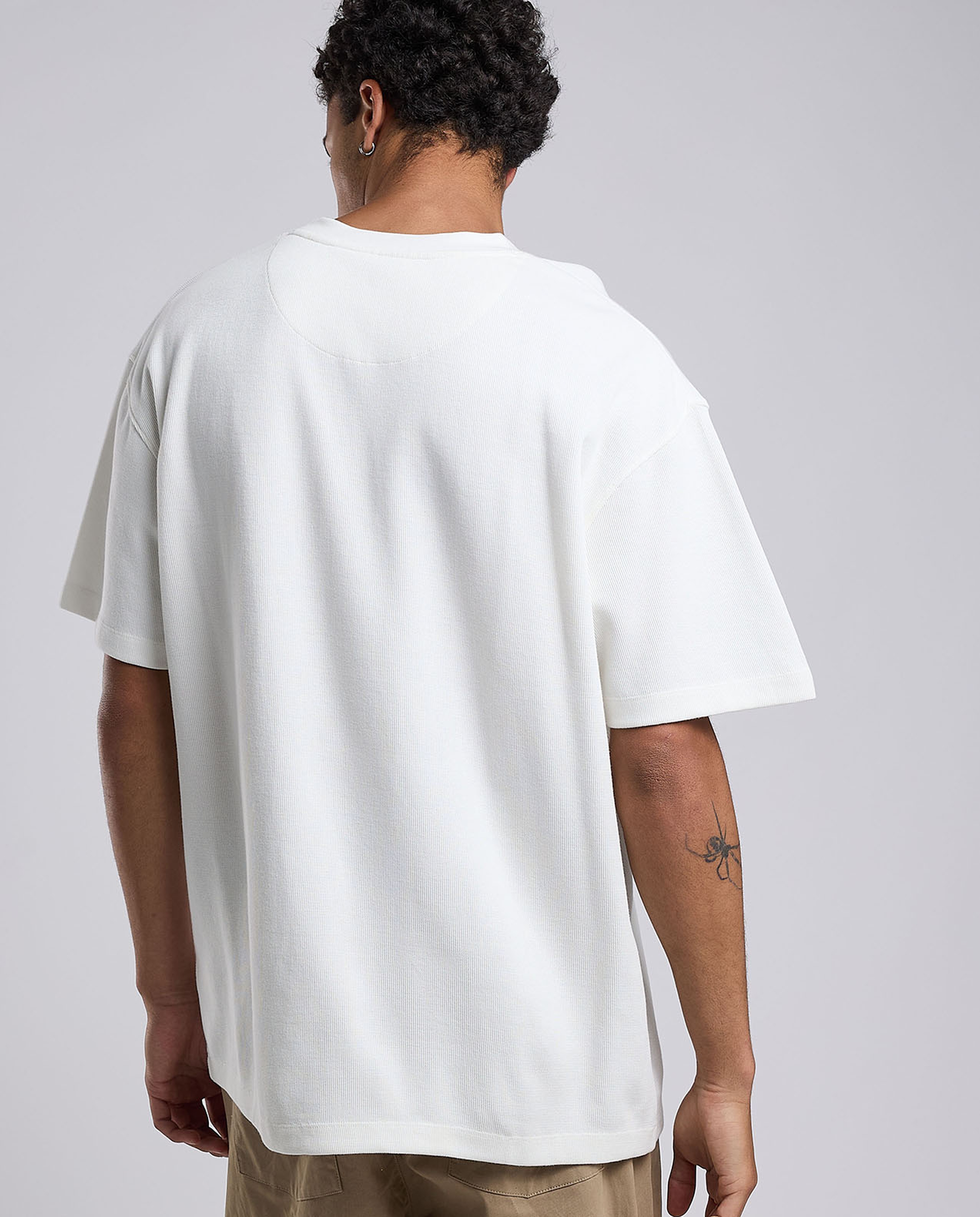 Solid T-Shirt with Crew Neck and Short Sleeves