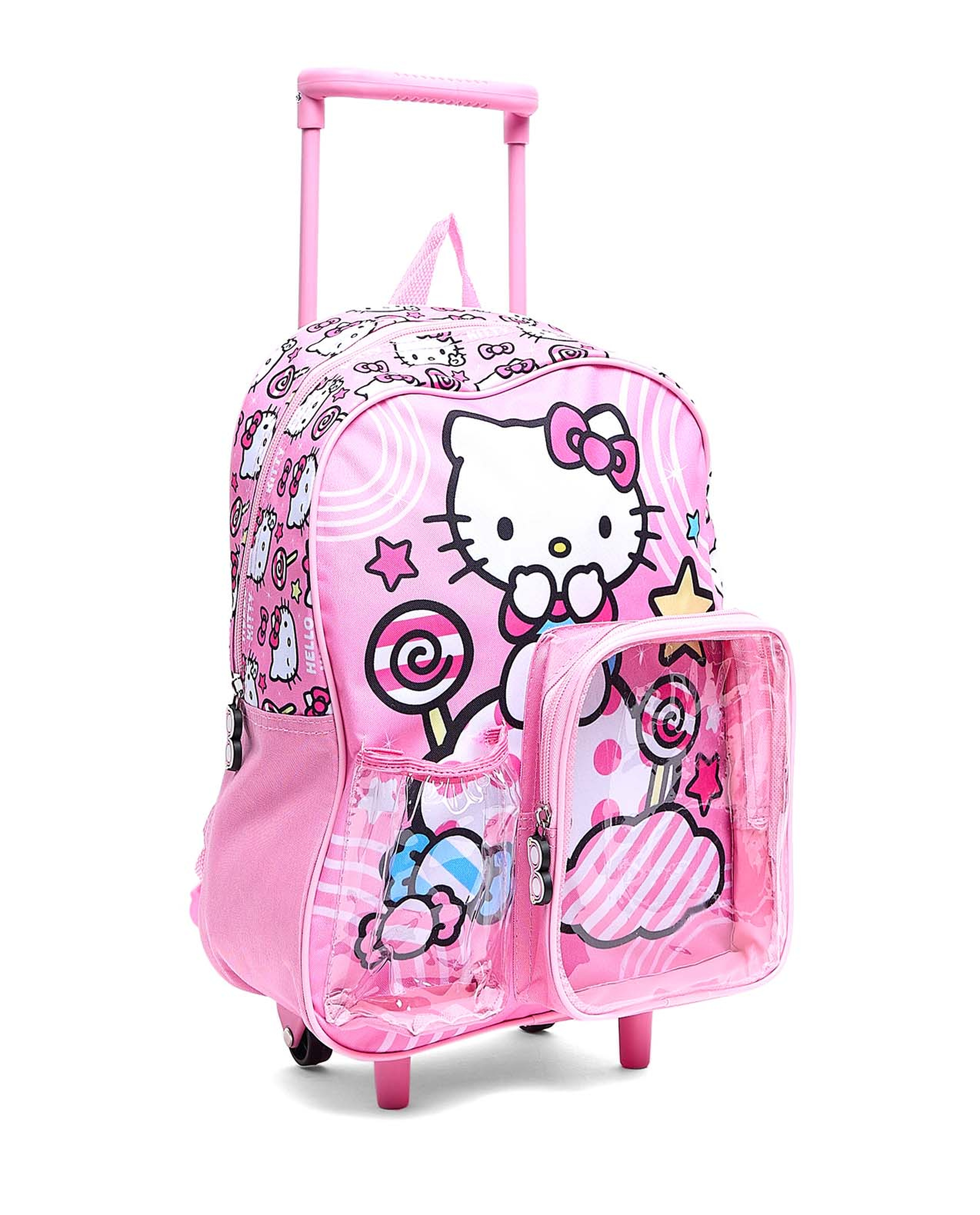 طقم حقيبة مدرسية ترولي هالو كيتي 14 بوصة
