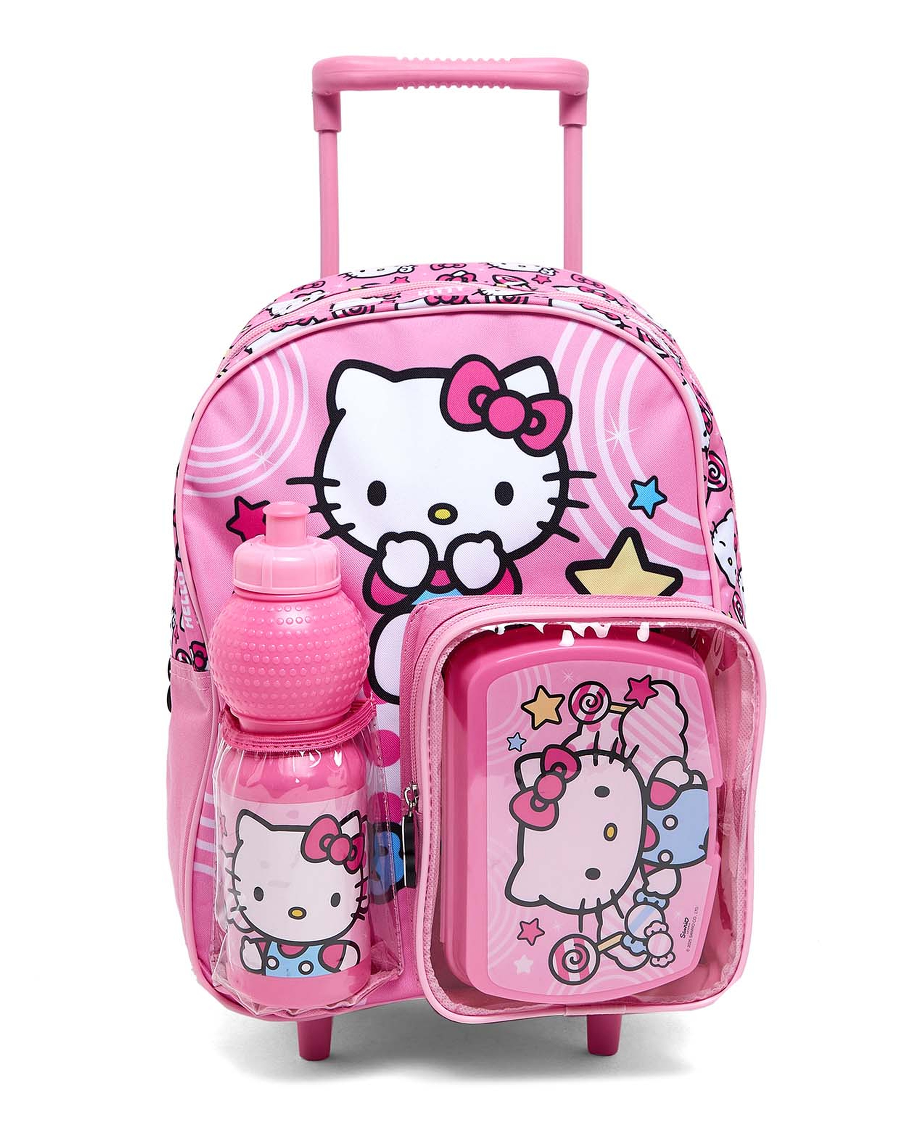 طقم حقيبة مدرسية ترولي هالو كيتي 14 بوصة