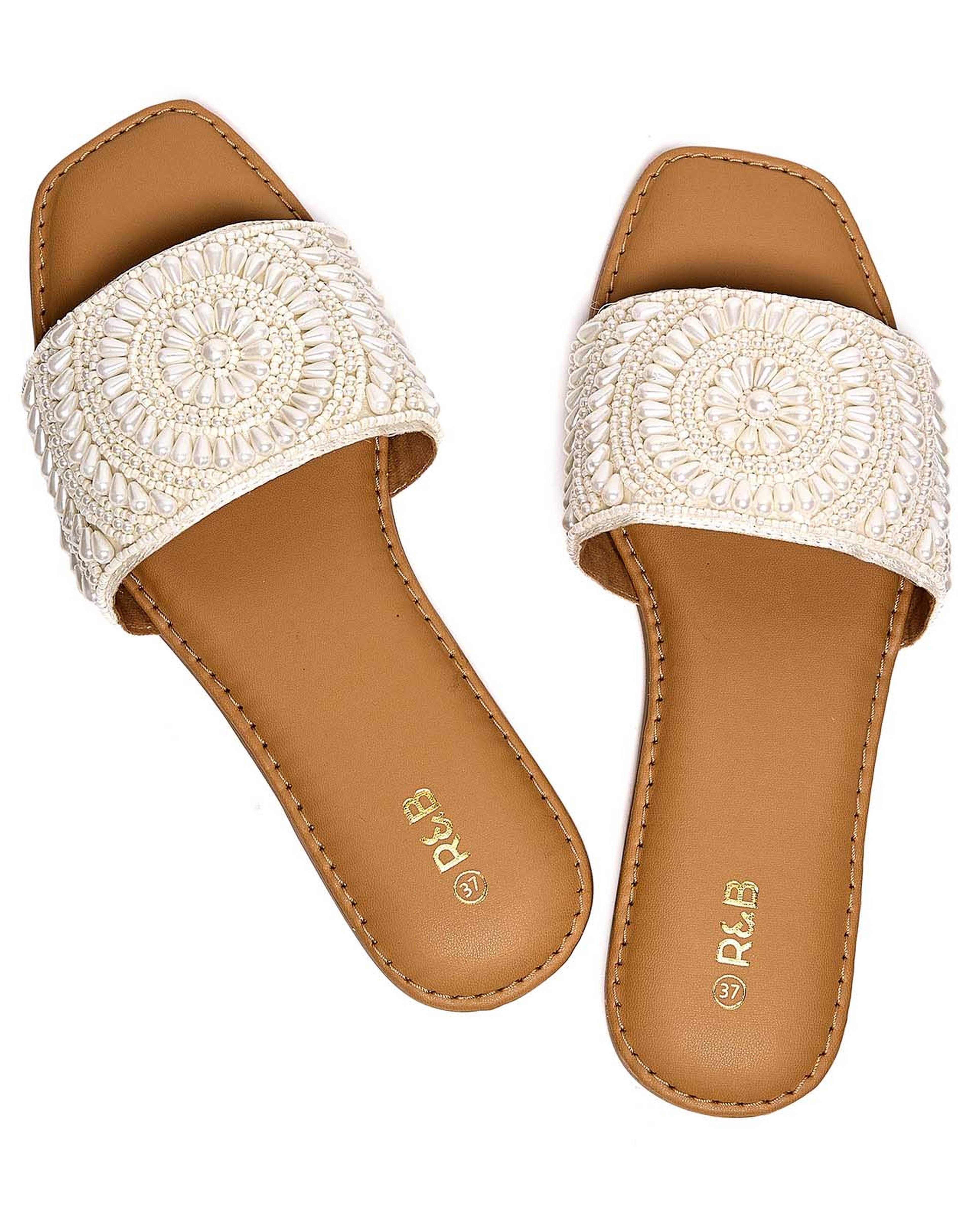 Embellished Flat Sandals