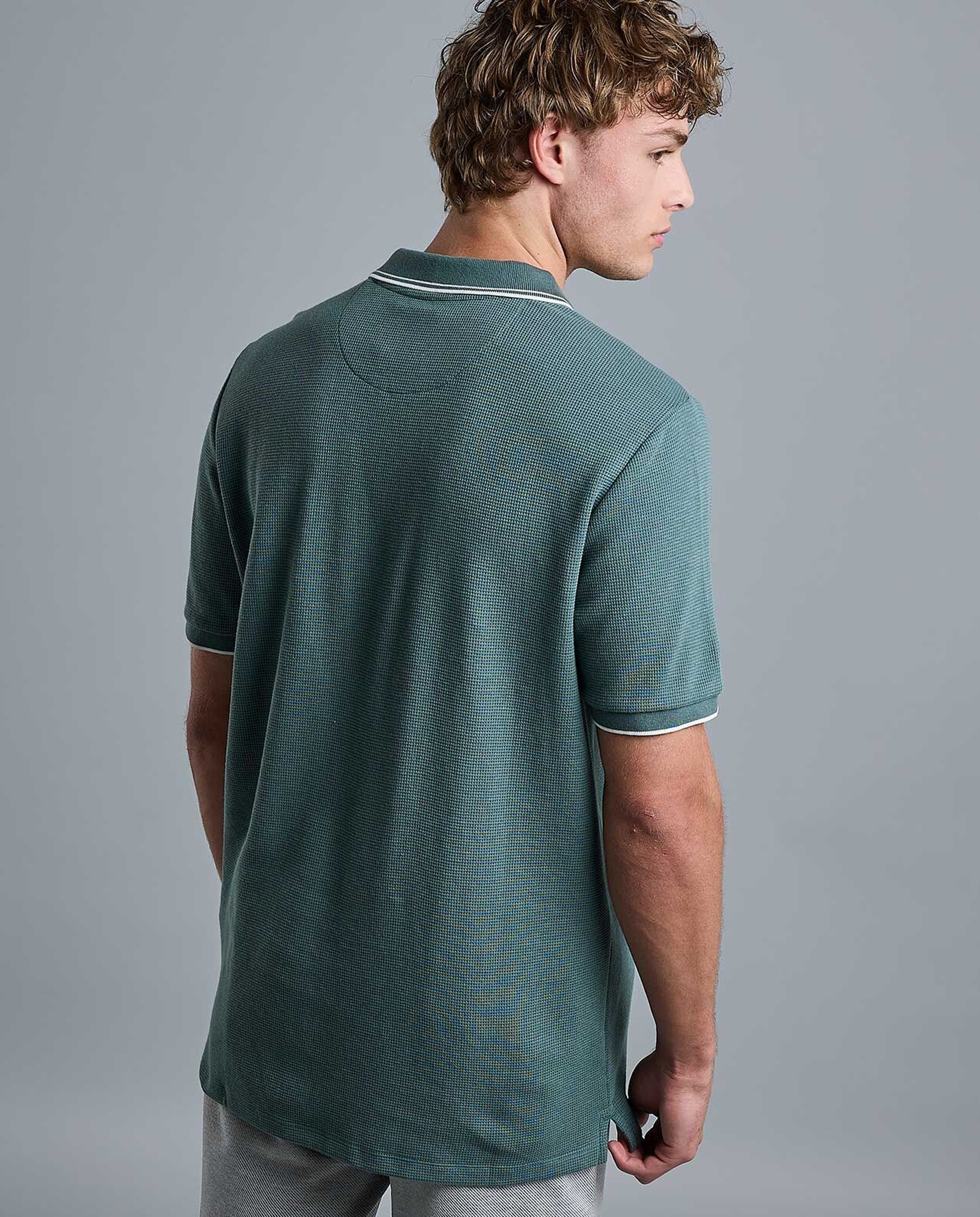 Logo Detail Polo T-Shirt with Short Sleeves