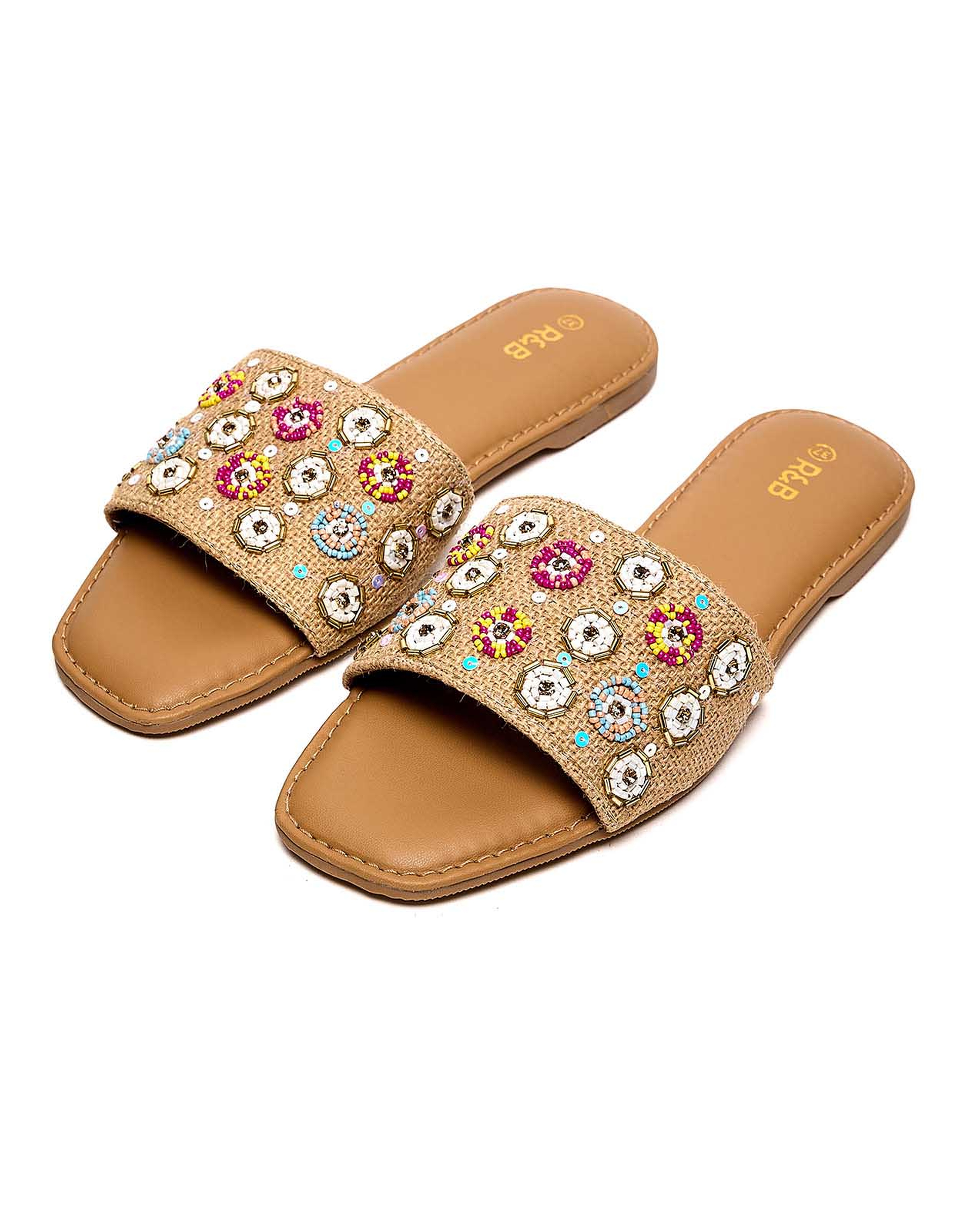Embellished Flat Sandals