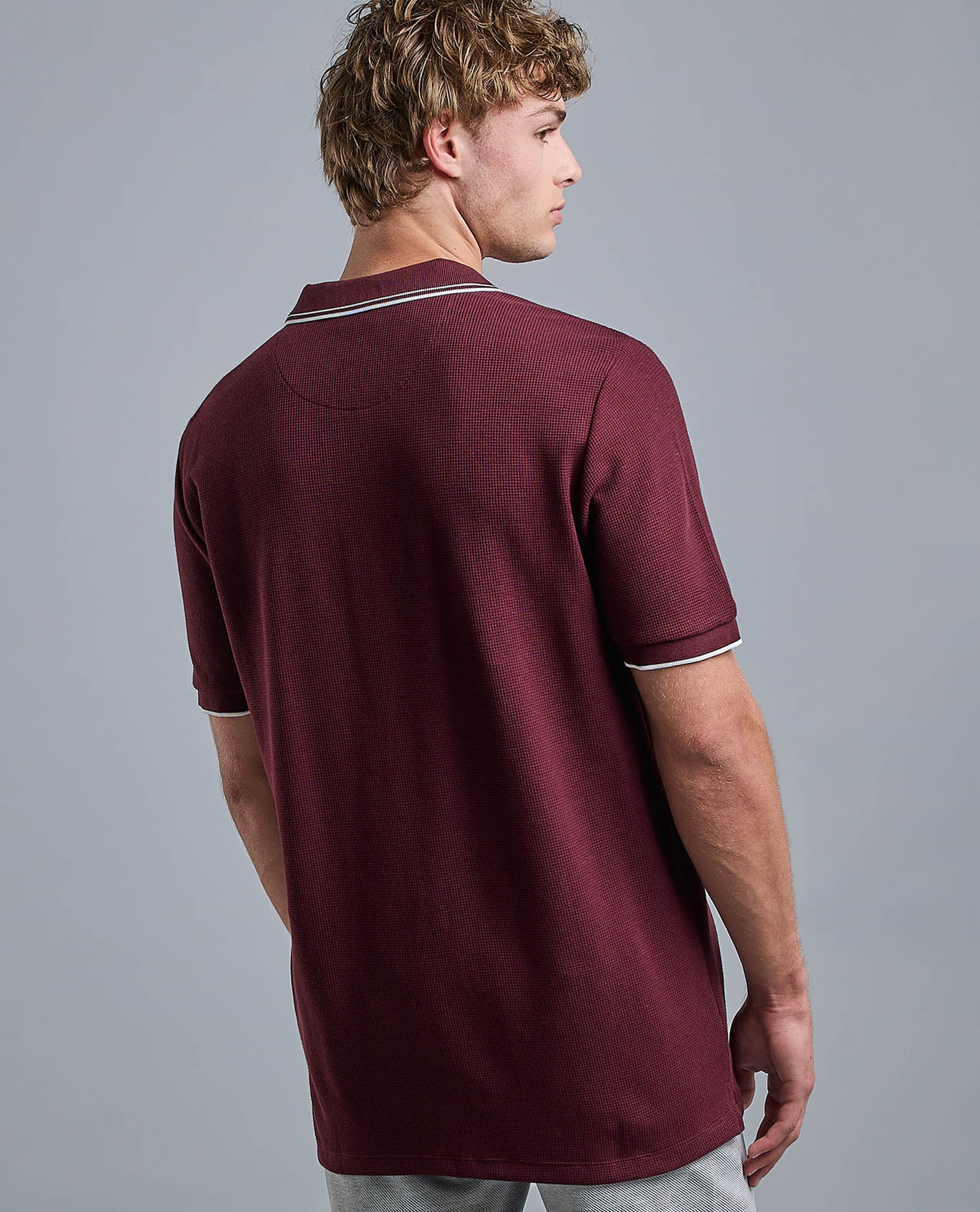 Logo Detail Polo T-Shirt with Short Sleeves