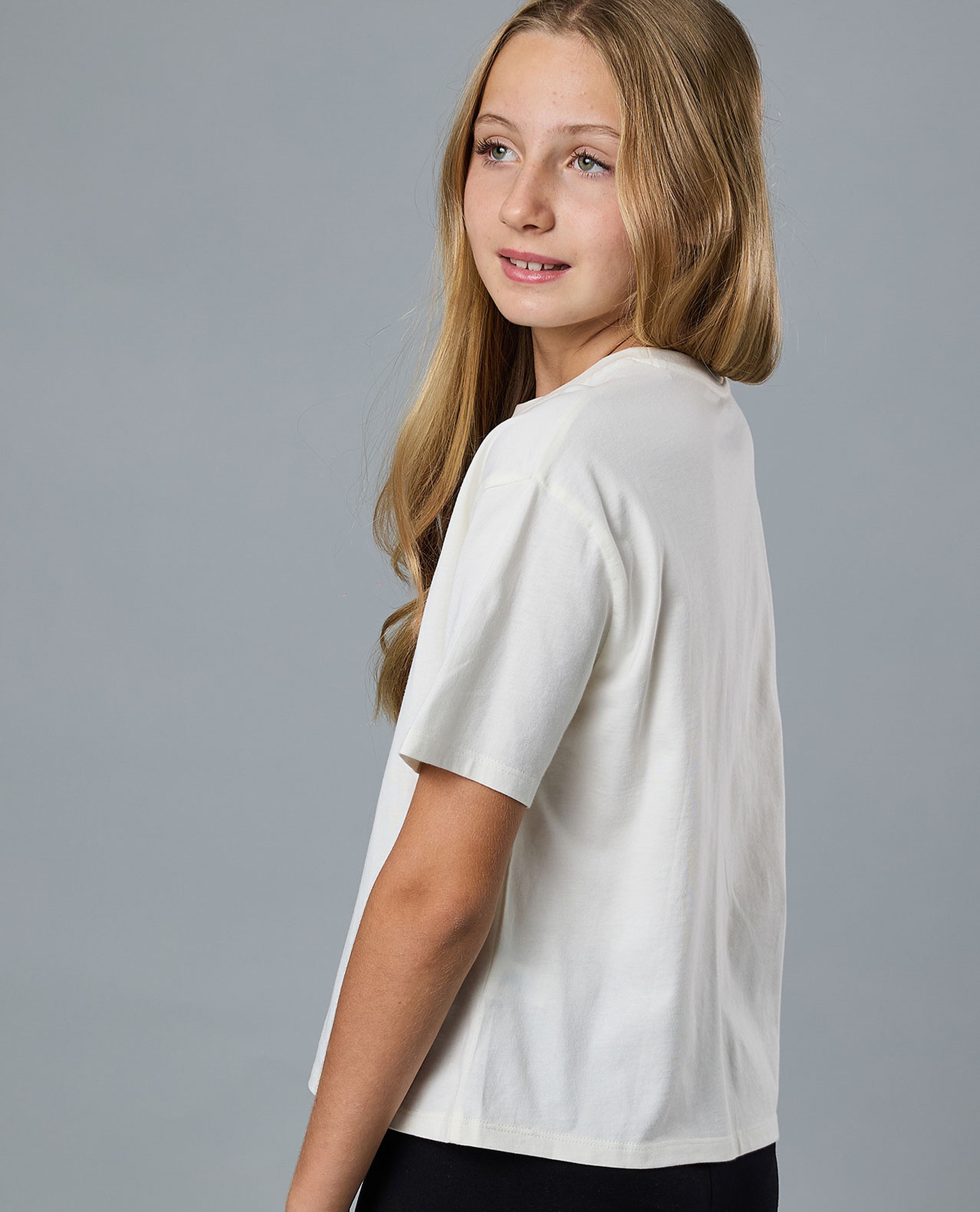 Printed T-Shirt with Crew Neck and Short Sleeves