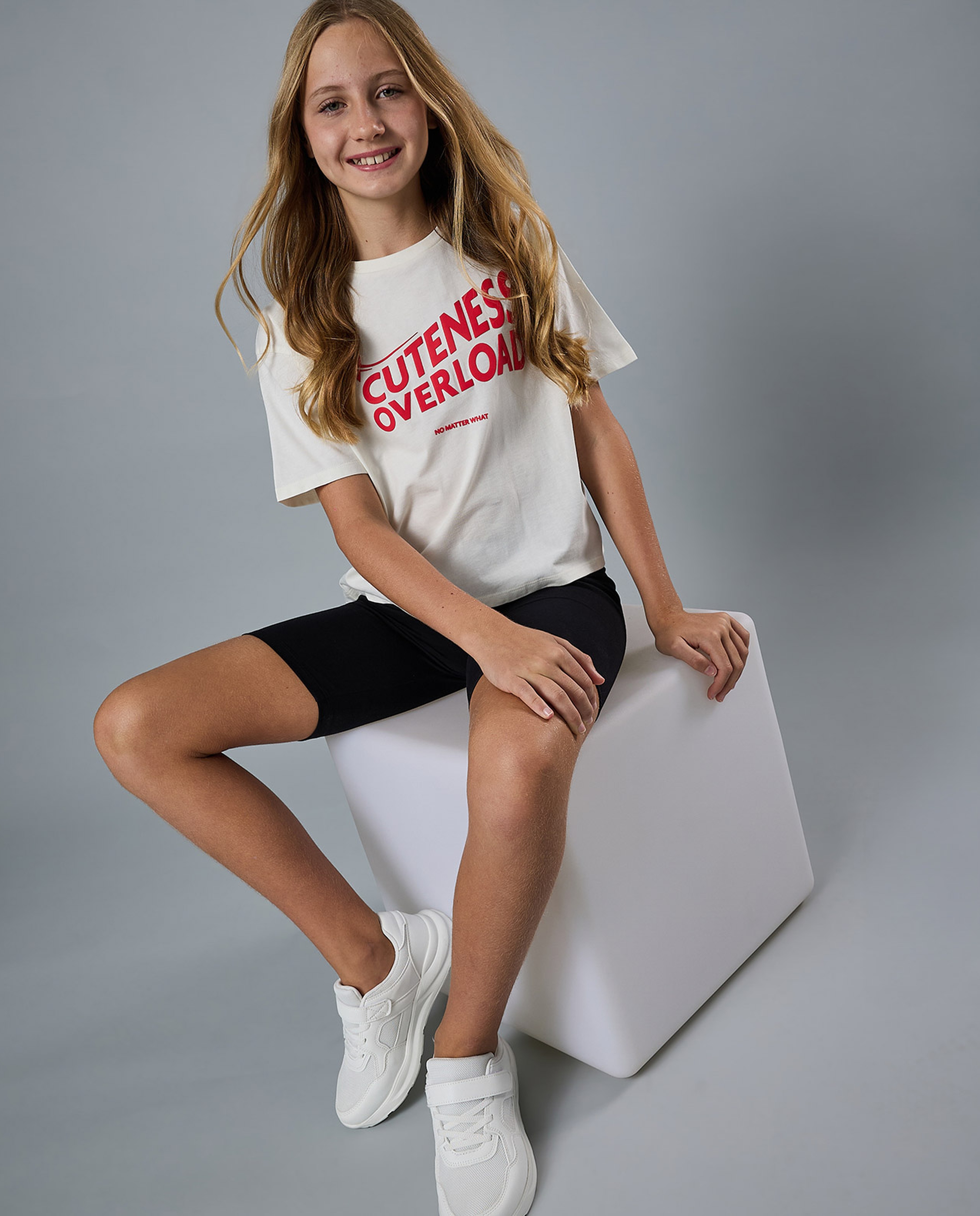 Printed T-Shirt with Crew Neck and Short Sleeves