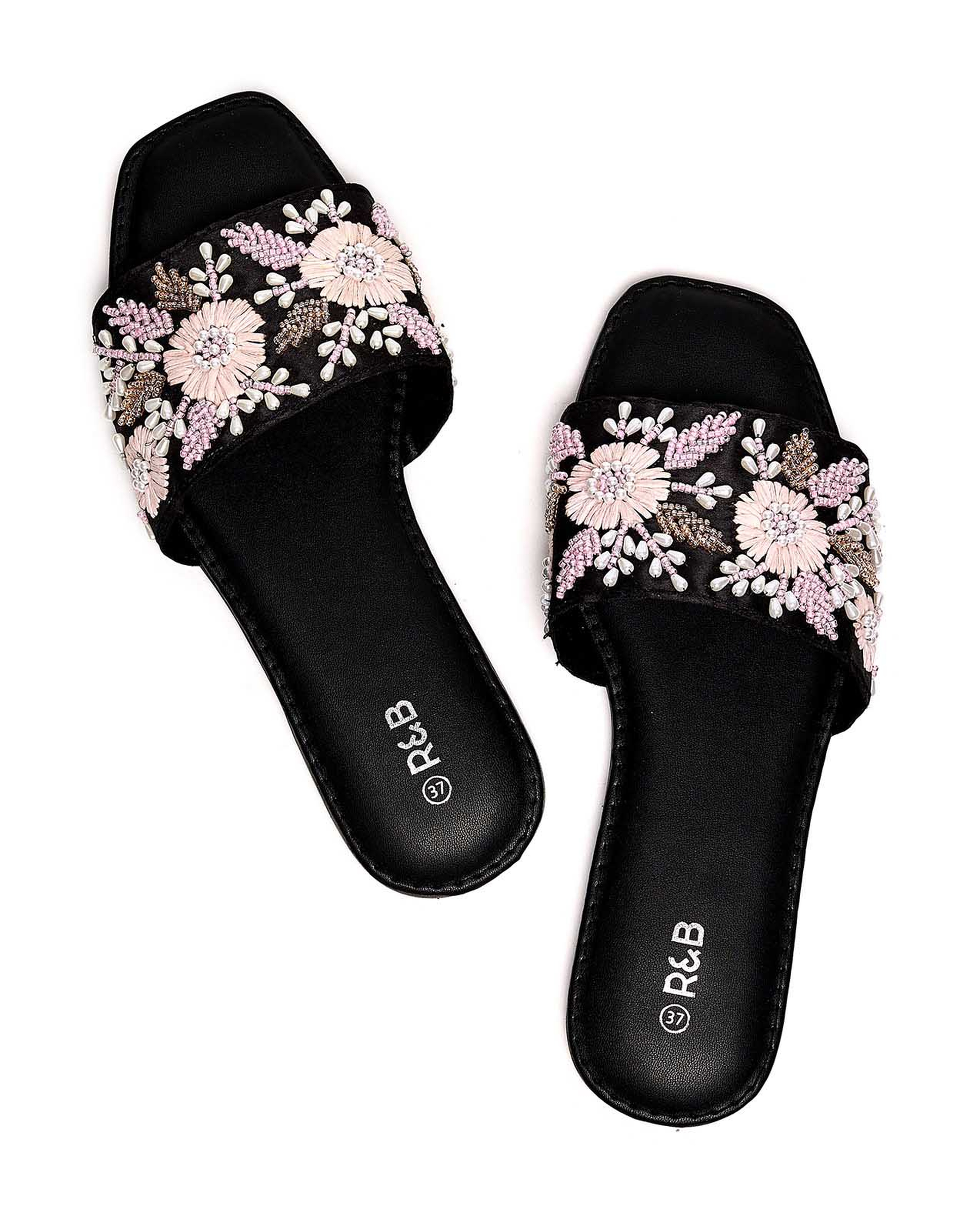 Embellished Flat Sandals