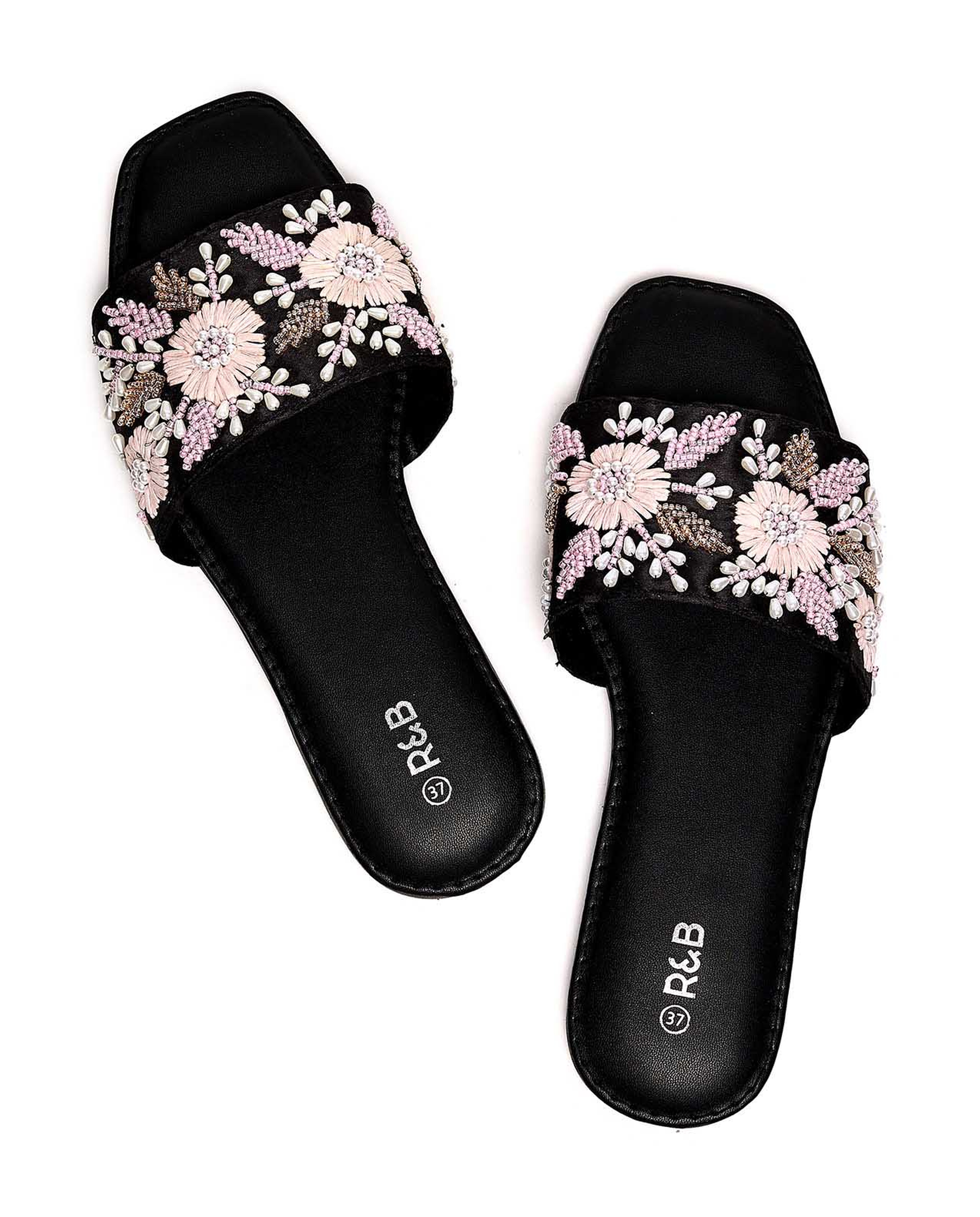 Embellished Flat Sandals