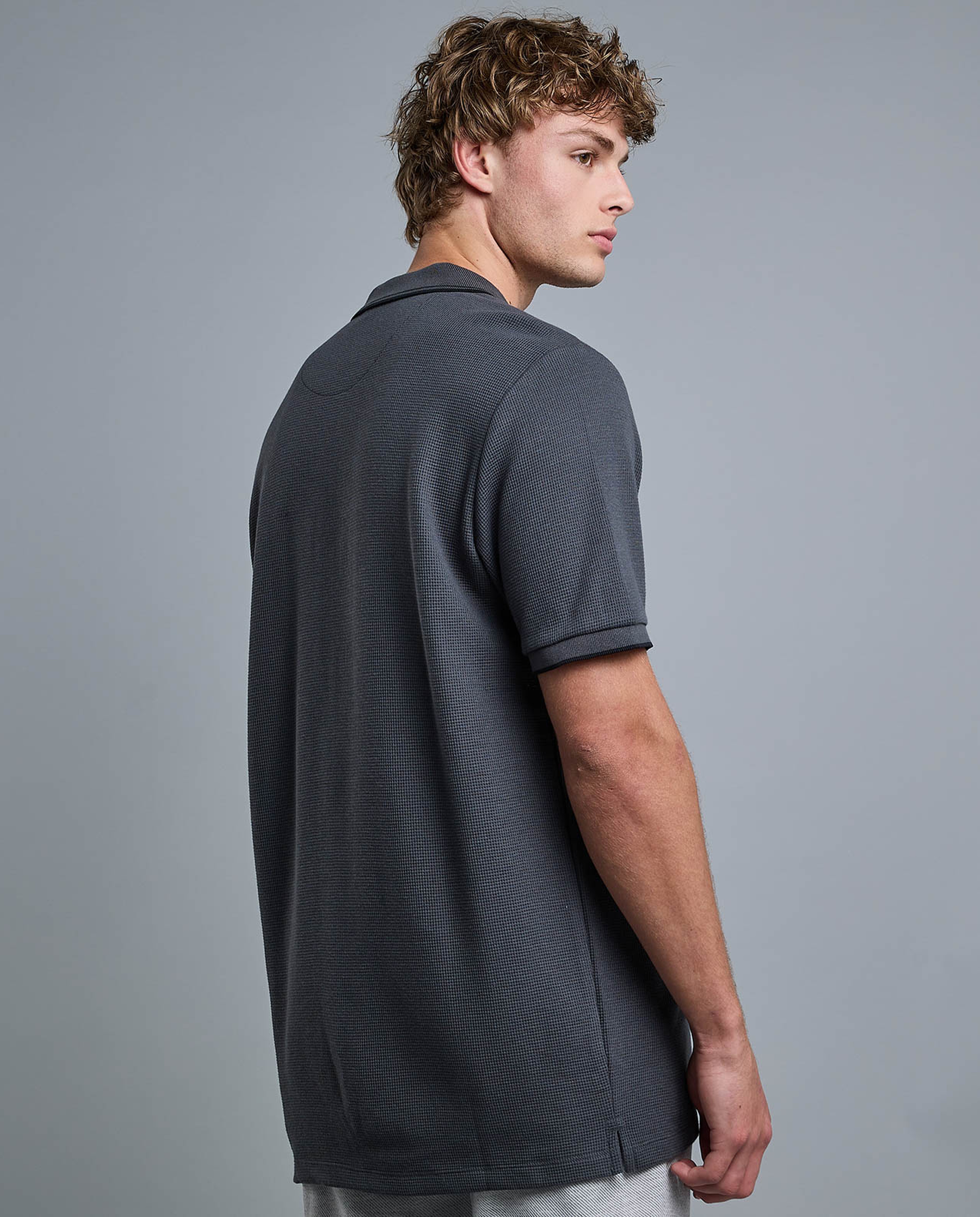 Logo Detail Polo T-Shirt with Short Sleeves