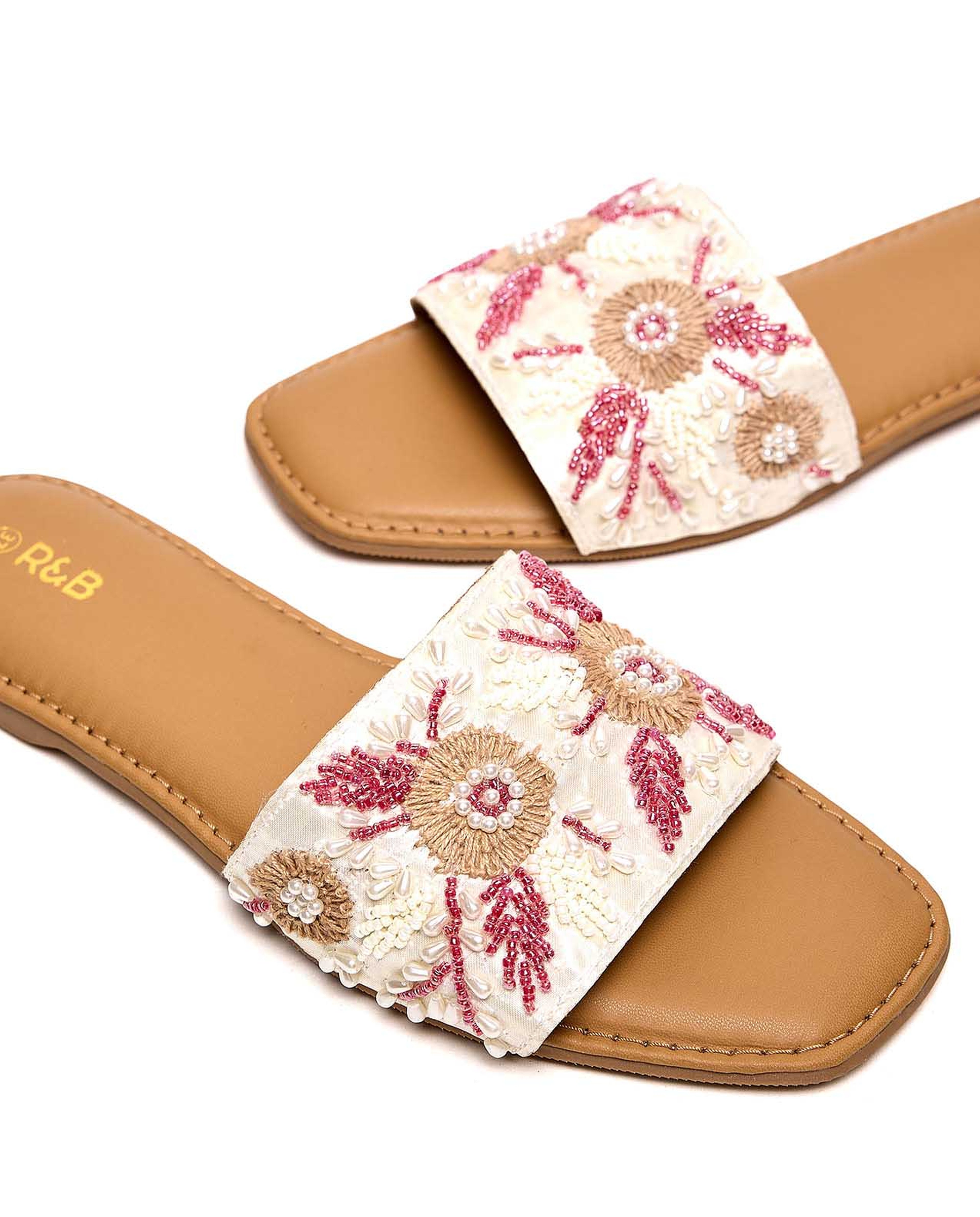 Embellished Flat Sandals