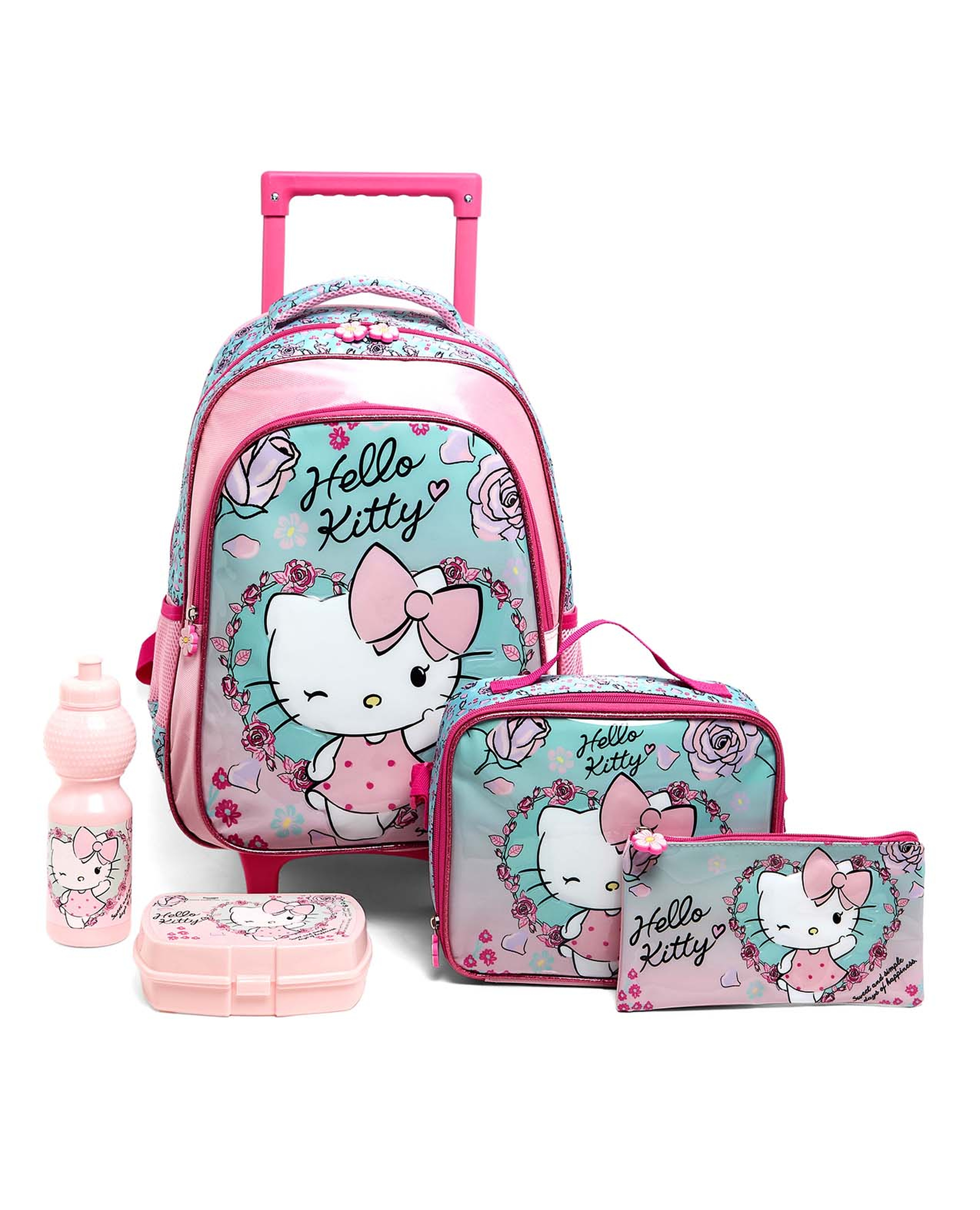 Hello Kitty 16" Trolley Backpack Set"