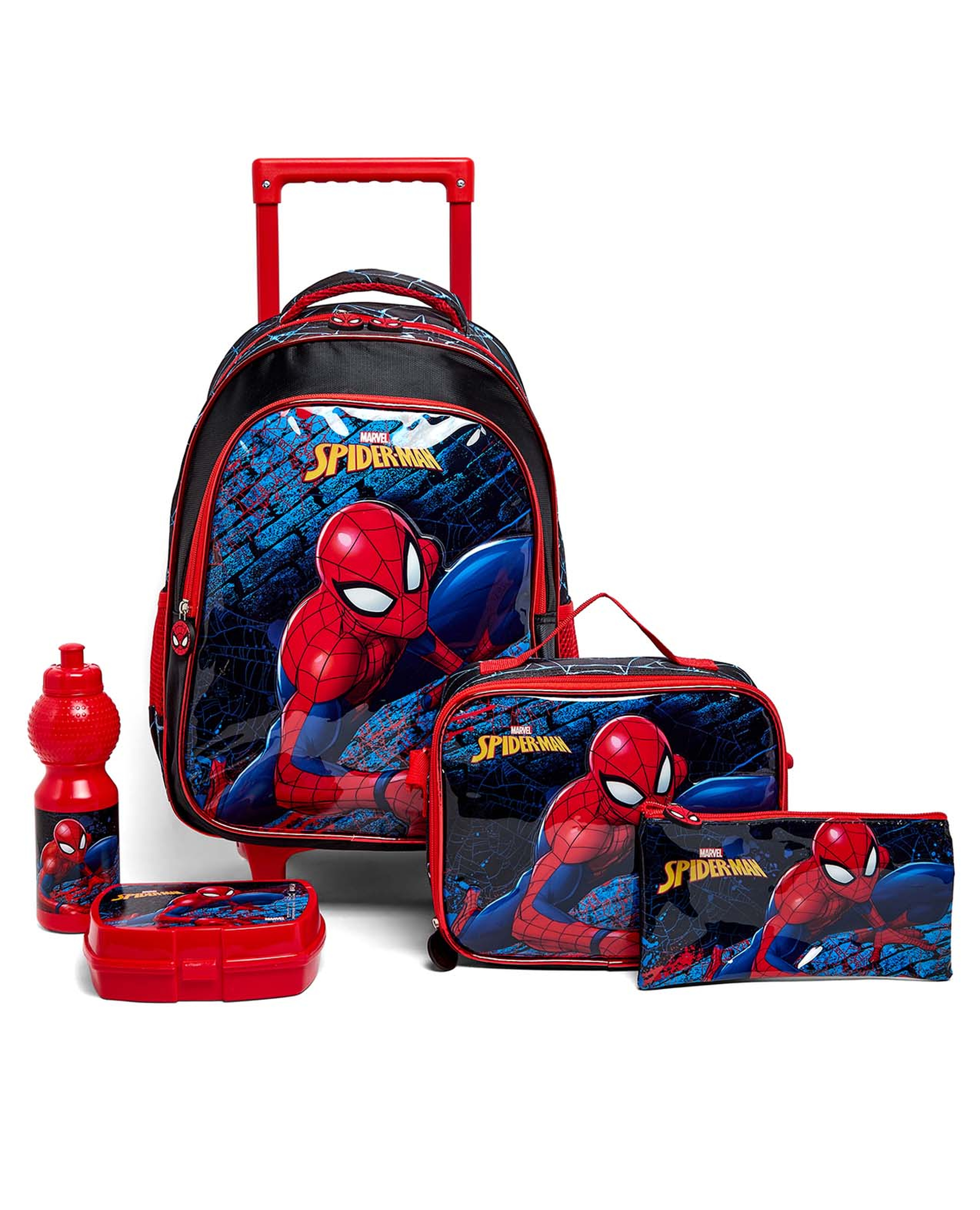 Spider-Man 16" Trolley Backpack Set"